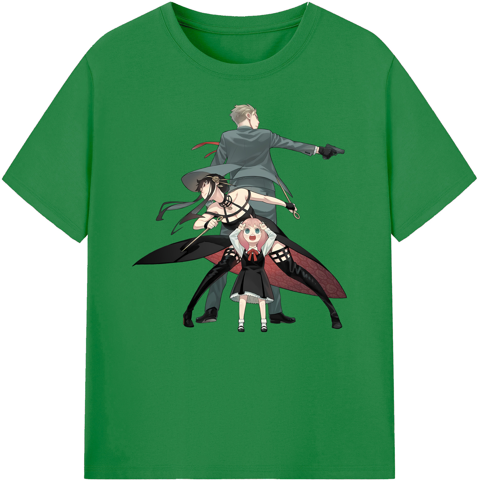 （画像用） SPY×FAMILY间谍家家酒 綿100％ メンズ半袖Tシャツ｜肌触りやわらか＆通気性