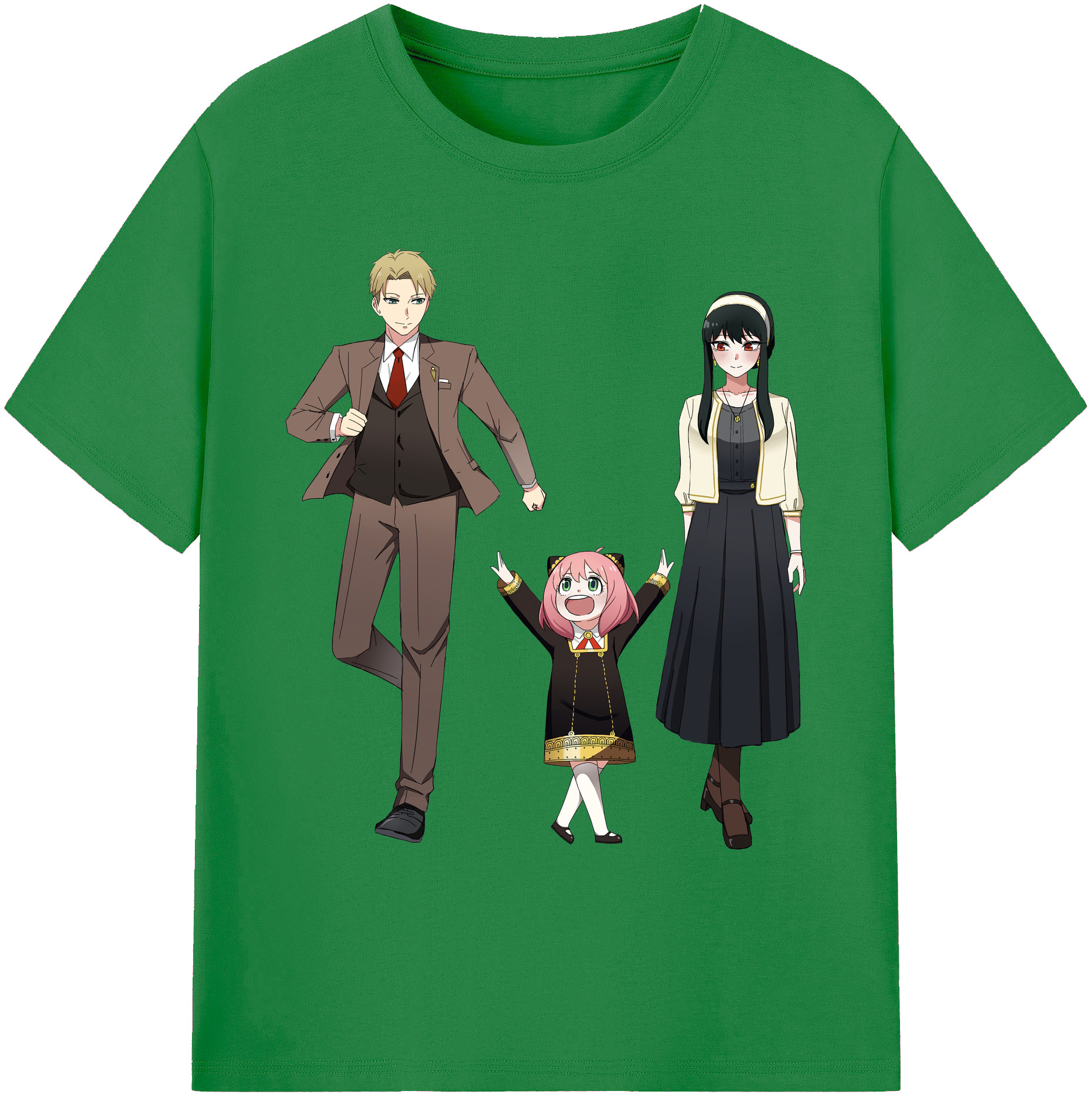 （画像用） SPY×FAMILY间谍家家酒 綿100％ メンズ半袖Tシャツ｜肌触りやわらか＆通気性