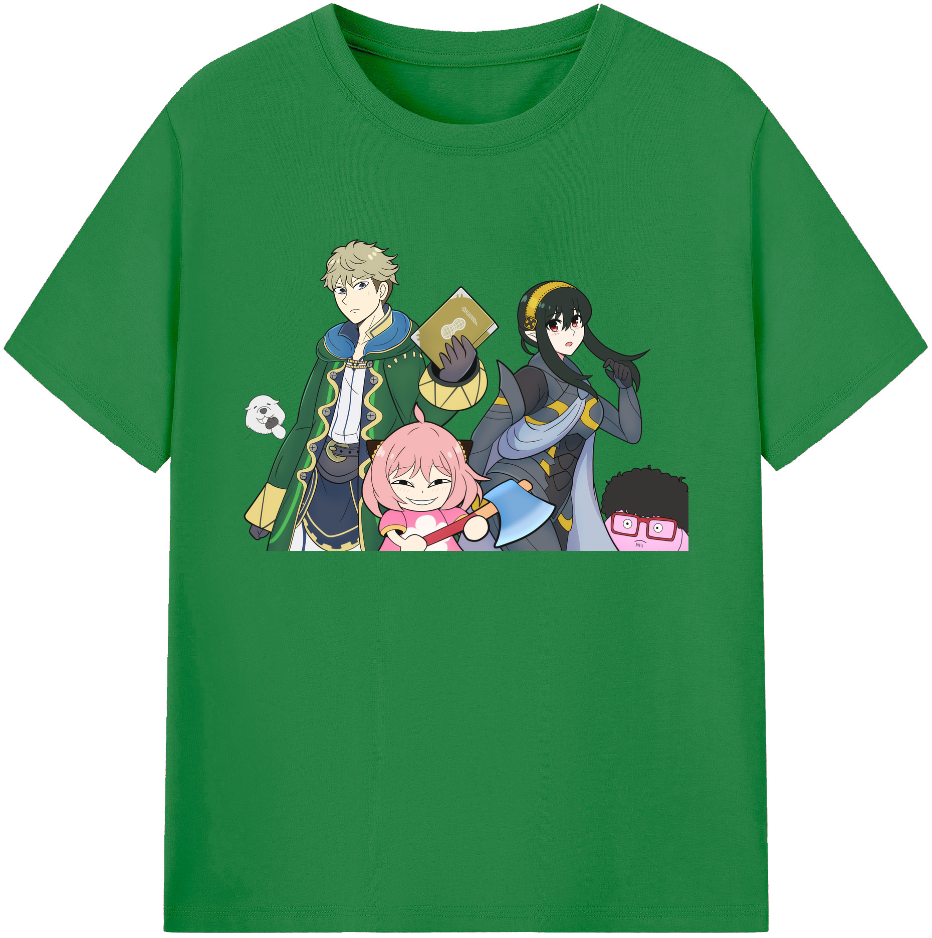 （画像用） SPY×FAMILY间谍家家酒 綿100％ メンズ半袖Tシャツ｜肌触りやわらか＆通気性