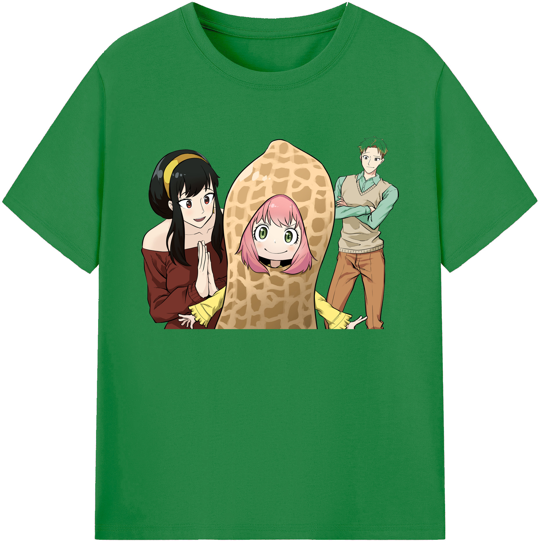 （画像用） SPY×FAMILY间谍家家酒 綿100％ メンズ半袖Tシャツ｜肌触りやわらか＆通気性