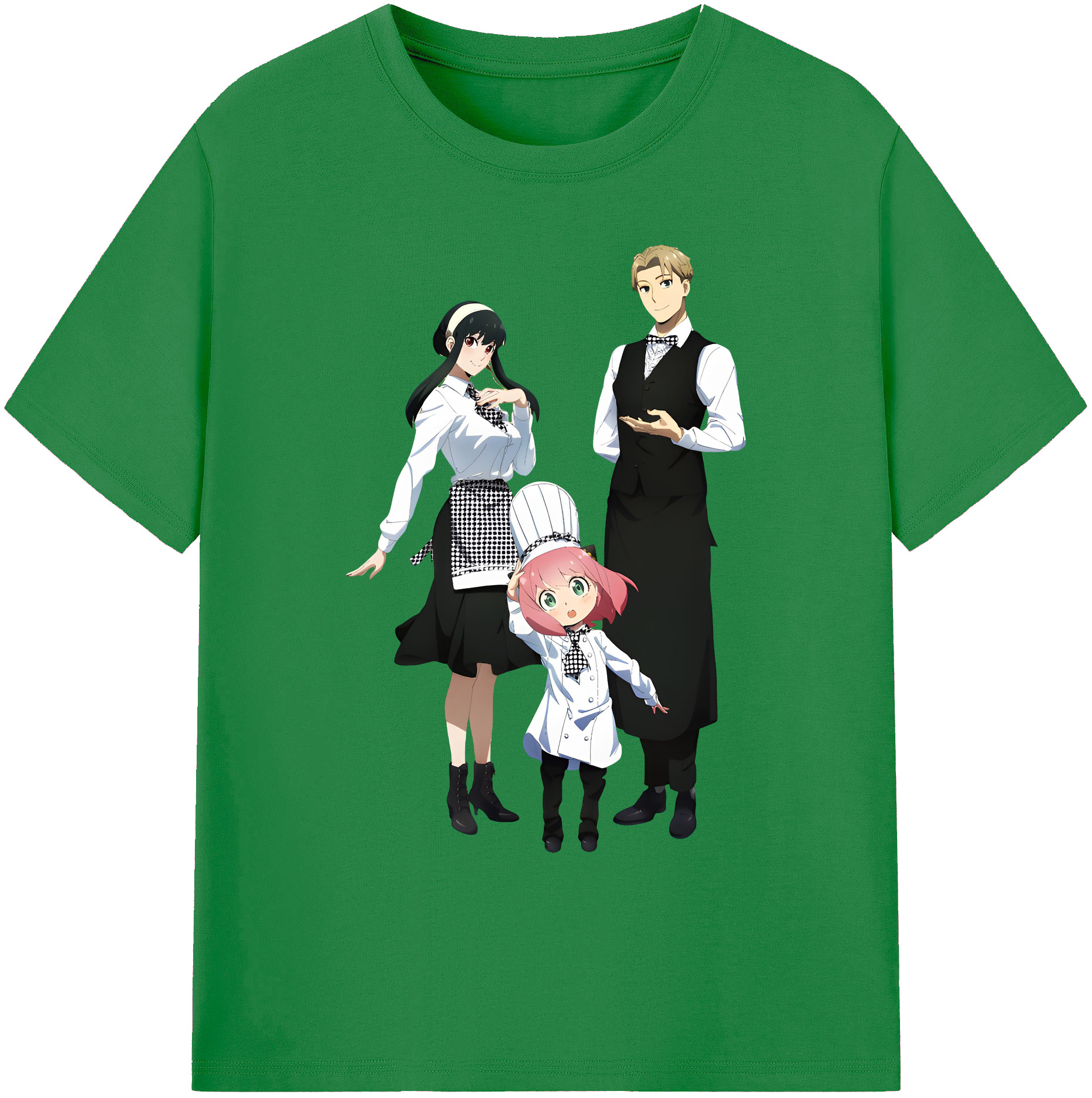 （画像用） SPY×FAMILY间谍家家酒 綿100％ メンズ半袖Tシャツ｜肌触りやわらか＆通気性