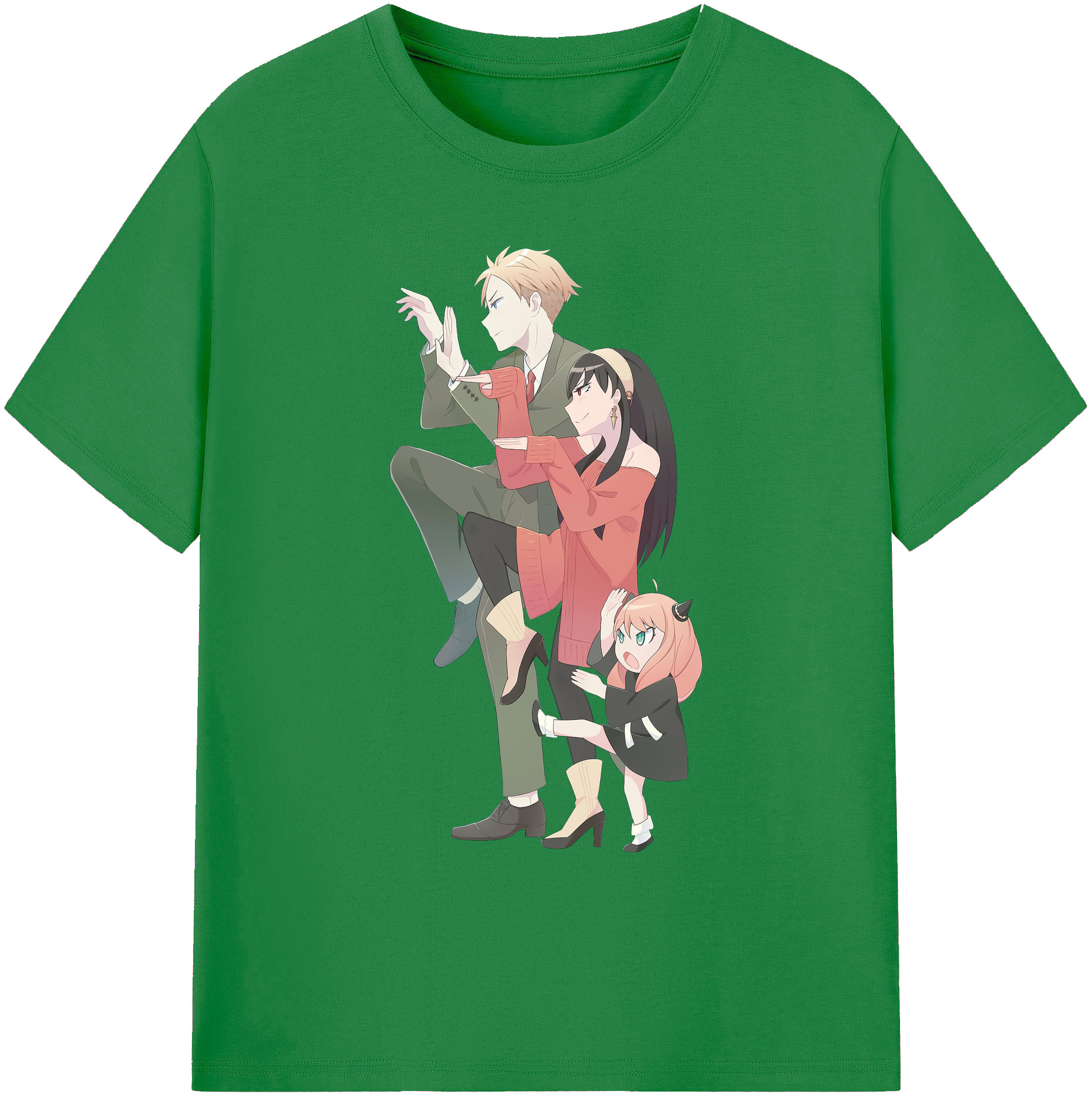 （画像用） SPY×FAMILY间谍家家酒 綿100％ メンズ半袖Tシャツ｜肌触りやわらか＆通気性