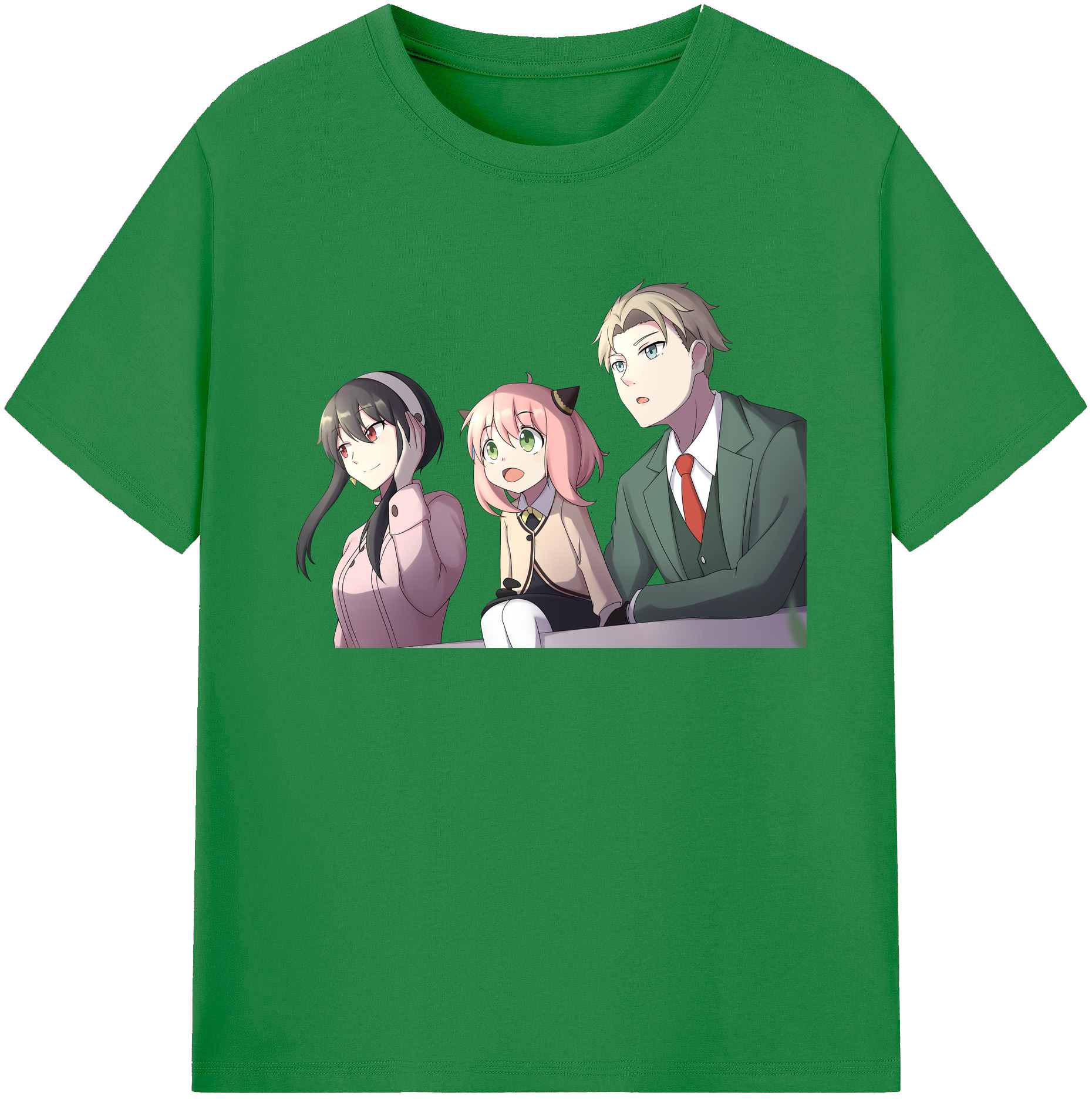（画像用） SPY×FAMILY间谍家家酒 綿100％ メンズ半袖Tシャツ｜肌触りやわらか＆通気性