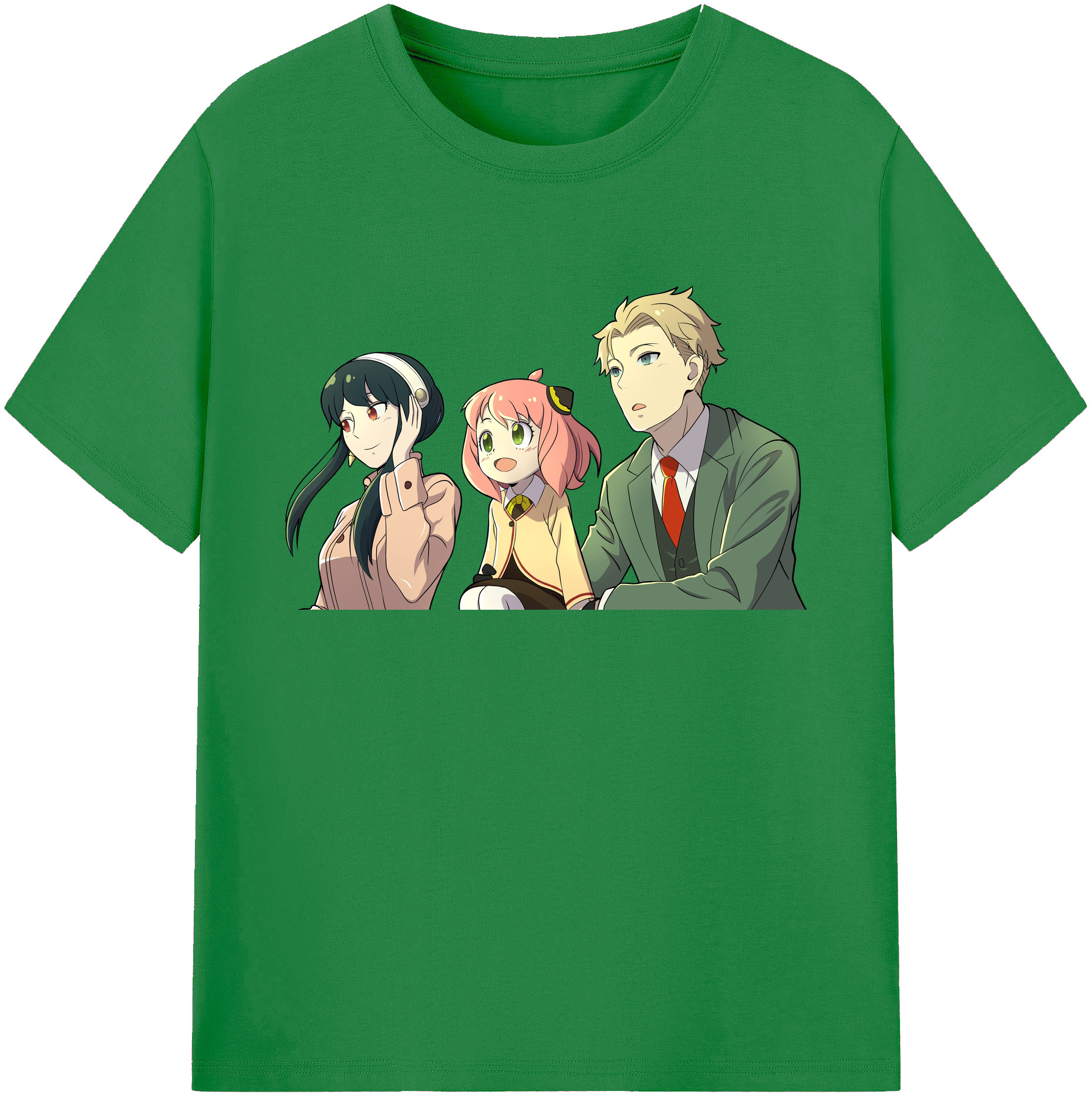 （画像用） SPY×FAMILY间谍家家酒 綿100％ メンズ半袖Tシャツ｜肌触りやわらか＆通気性