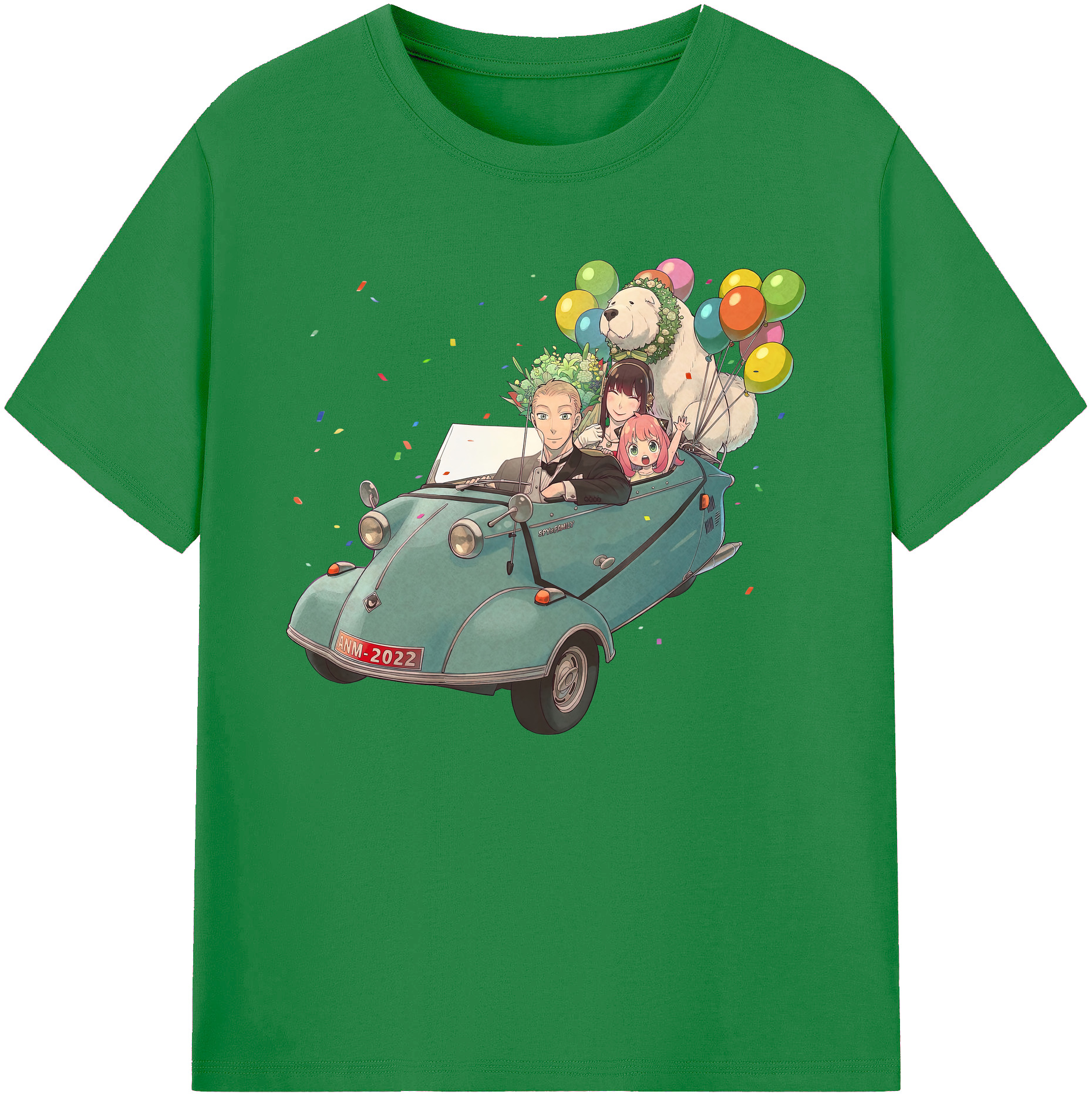 （画像用） SPY×FAMILY间谍家家酒 綿100％ メンズ半袖Tシャツ｜肌触りやわらか＆通気性