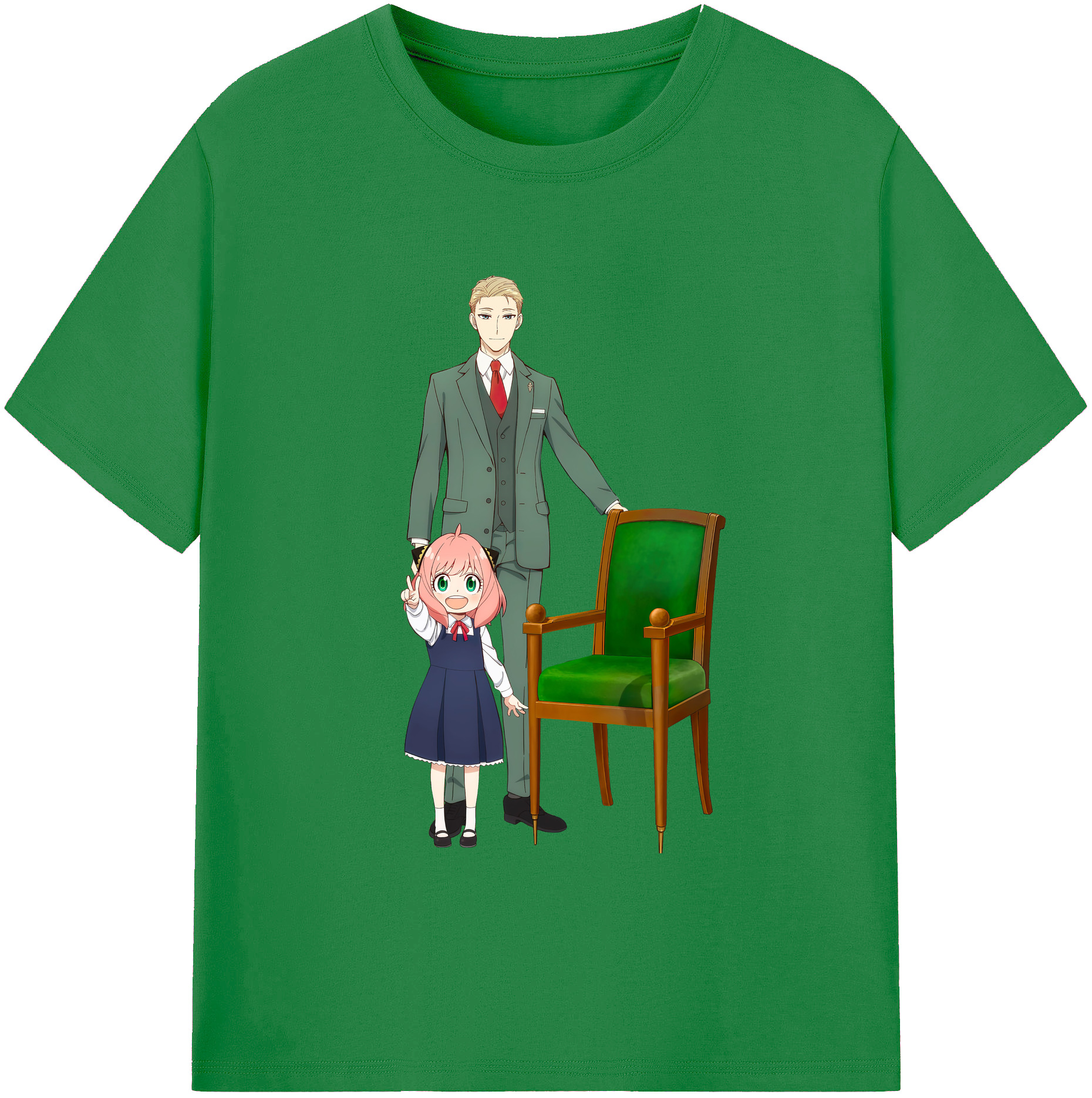 （画像用） SPY×FAMILY间谍家家酒 綿100％ メンズ半袖Tシャツ｜肌触りやわらか＆通気性