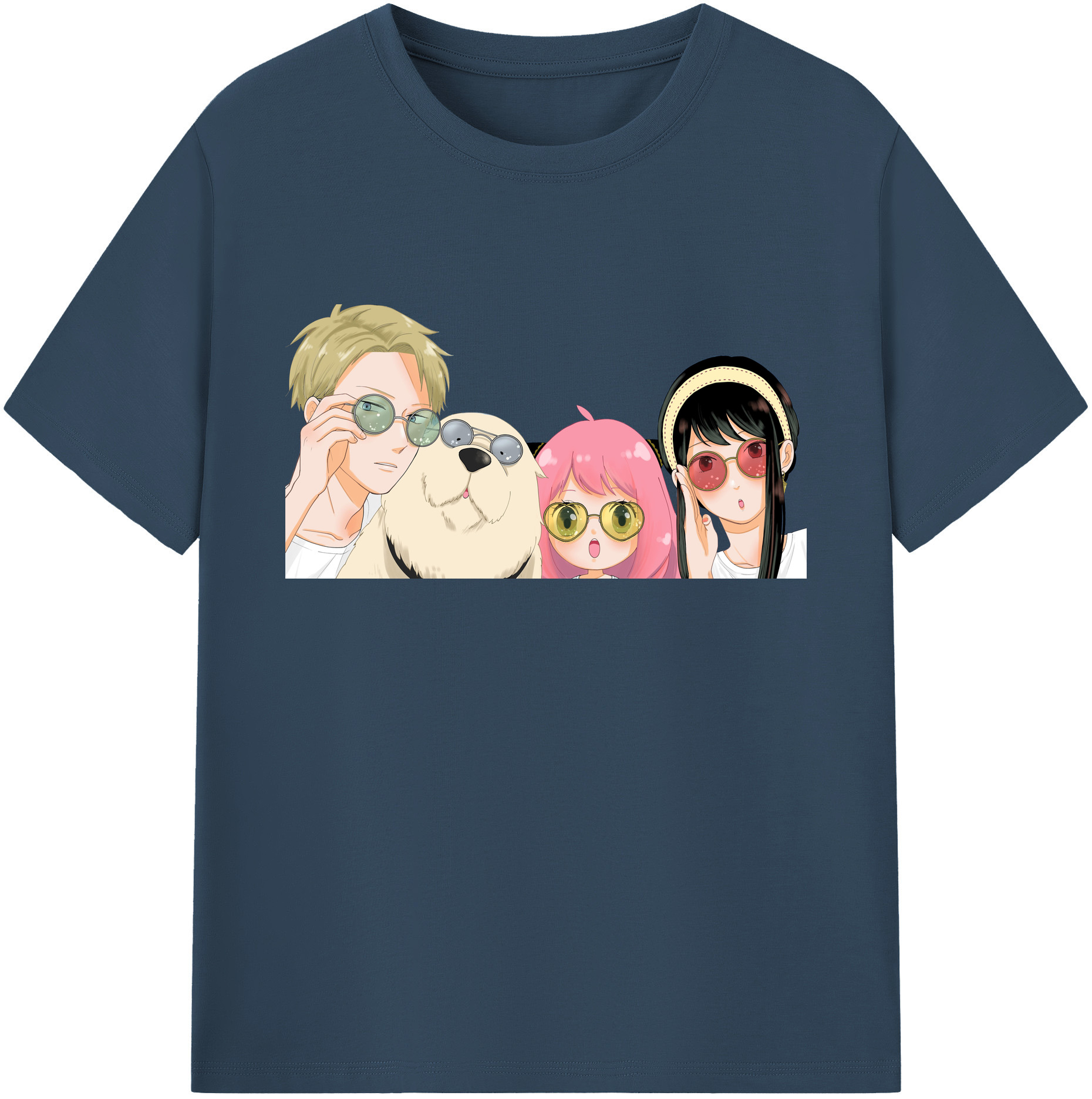 （画像用） SPY×FAMILY间谍家家酒 綿100％ メンズ半袖Tシャツ｜肌触りやわらか＆通気性