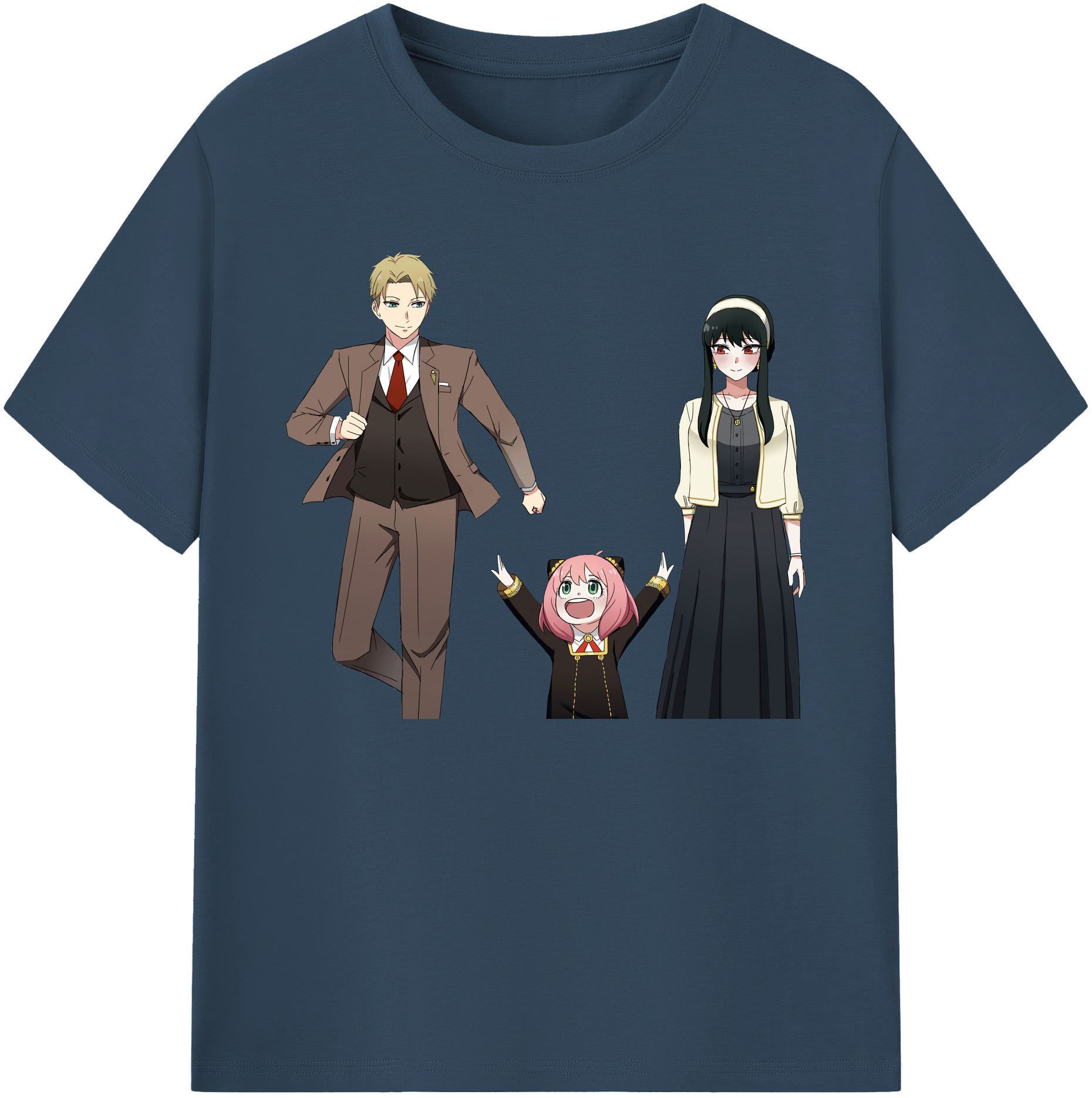 （画像用） SPY×FAMILY间谍家家酒 綿100％ メンズ半袖Tシャツ｜肌触りやわらか＆通気性