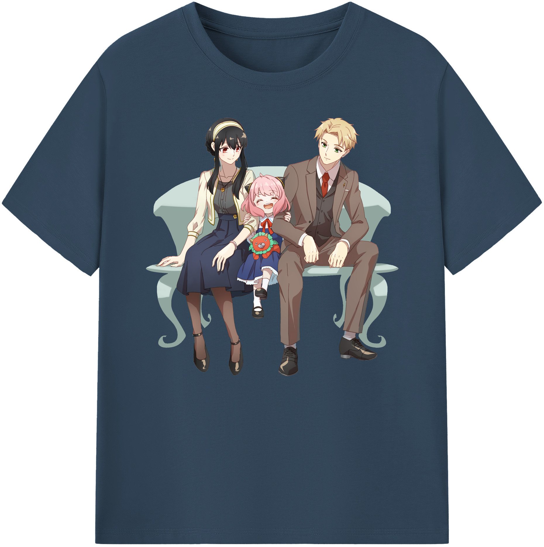 （画像用） SPY×FAMILY间谍家家酒 綿100％ メンズ半袖Tシャツ｜肌触りやわらか＆通気性