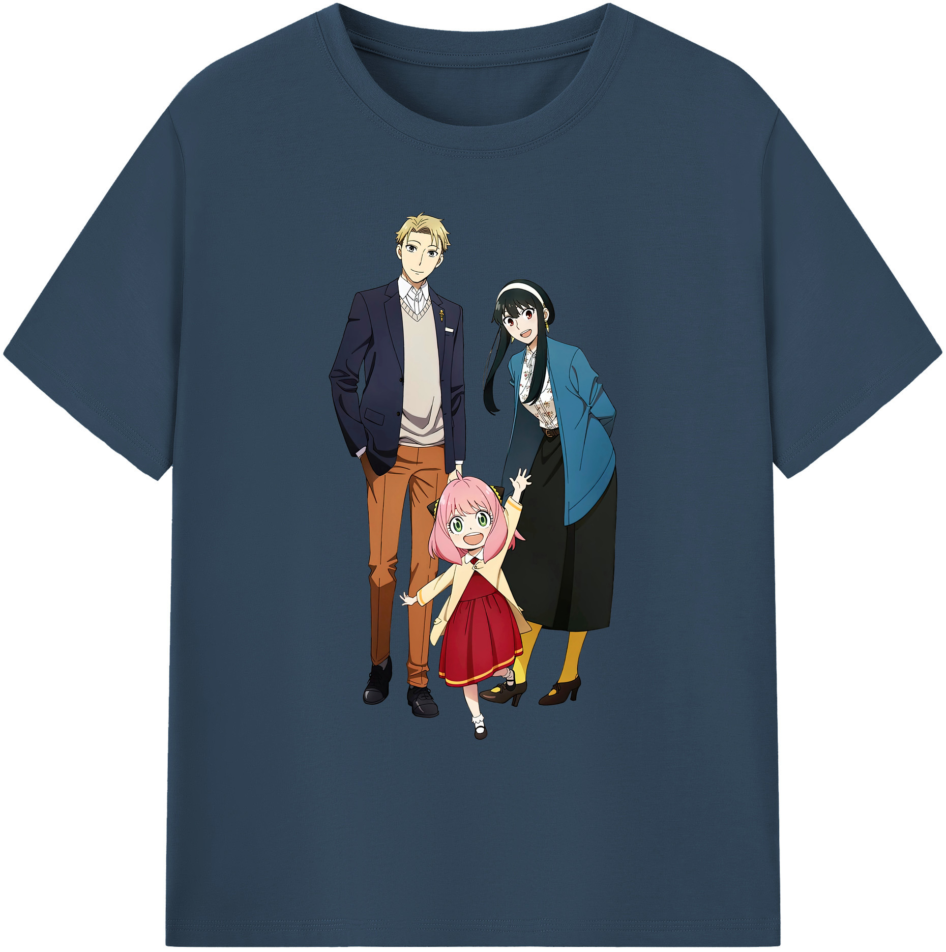 （画像用） SPY×FAMILY间谍家家酒 綿100％ メンズ半袖Tシャツ｜肌触りやわらか＆通気性
