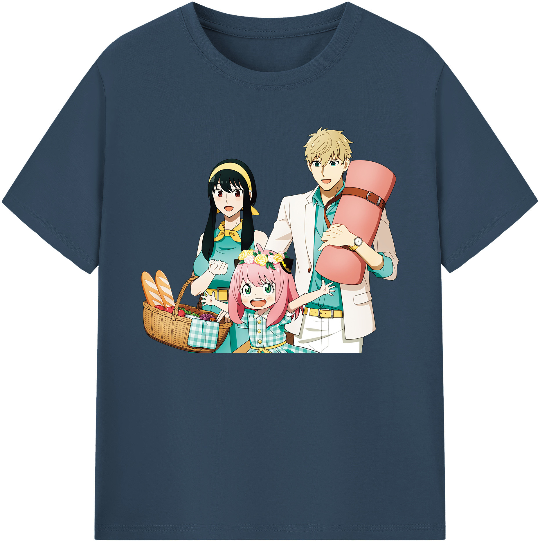 （画像用） SPY×FAMILY间谍家家酒 綿100％ メンズ半袖Tシャツ｜肌触りやわらか＆通気性