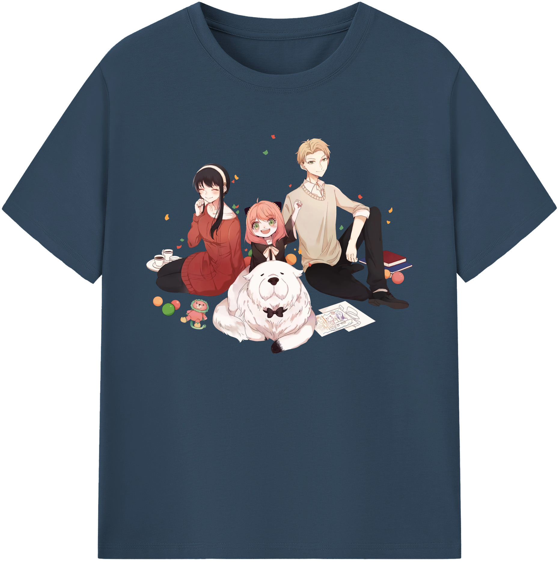 （画像用） SPY×FAMILY间谍家家酒 綿100％ メンズ半袖Tシャツ｜肌触りやわらか＆通気性