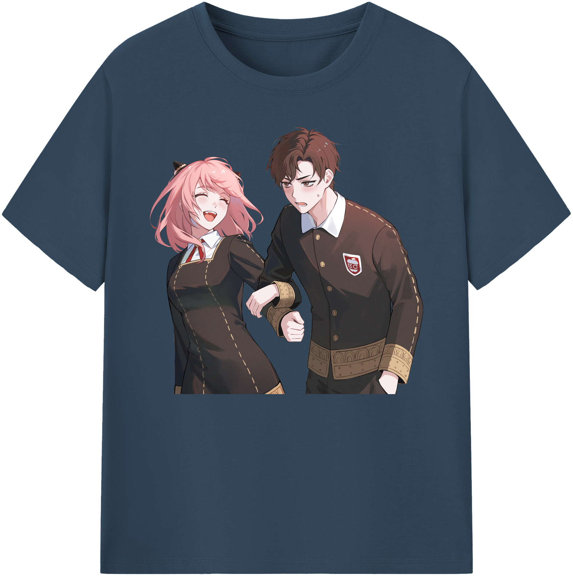 （画像用） SPY×FAMILY间谍家家酒 綿100％ メンズ半袖Tシャツ｜肌触りやわらか＆通気性