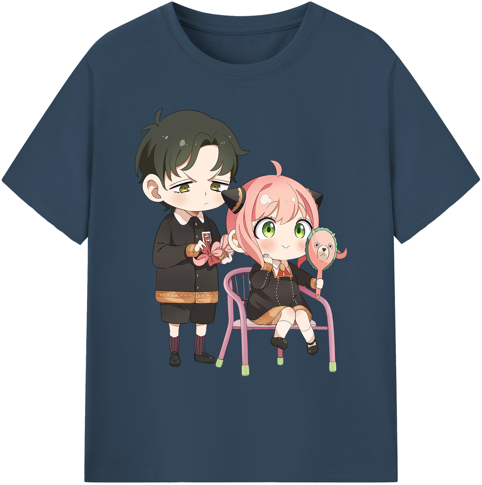 （画像用） SPY×FAMILY间谍家家酒 綿100％ メンズ半袖Tシャツ｜肌触りやわらか＆通気性