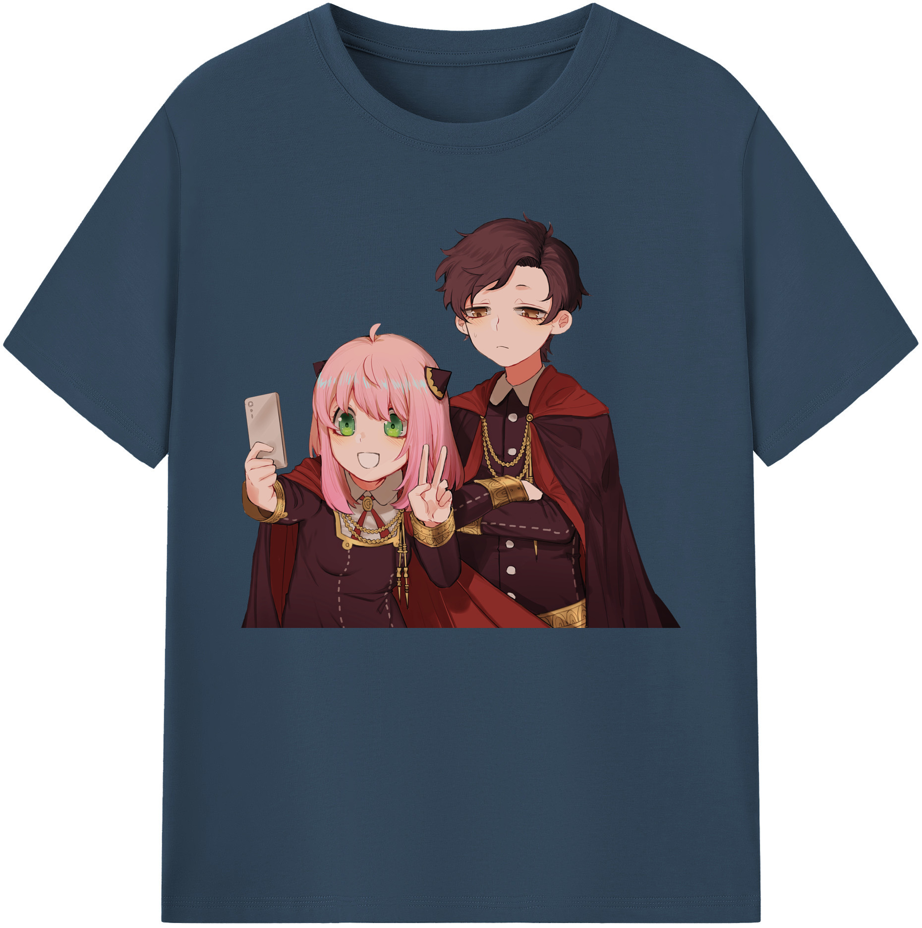 （画像用） SPY×FAMILY间谍家家酒 綿100％ メンズ半袖Tシャツ｜肌触りやわらか＆通気性