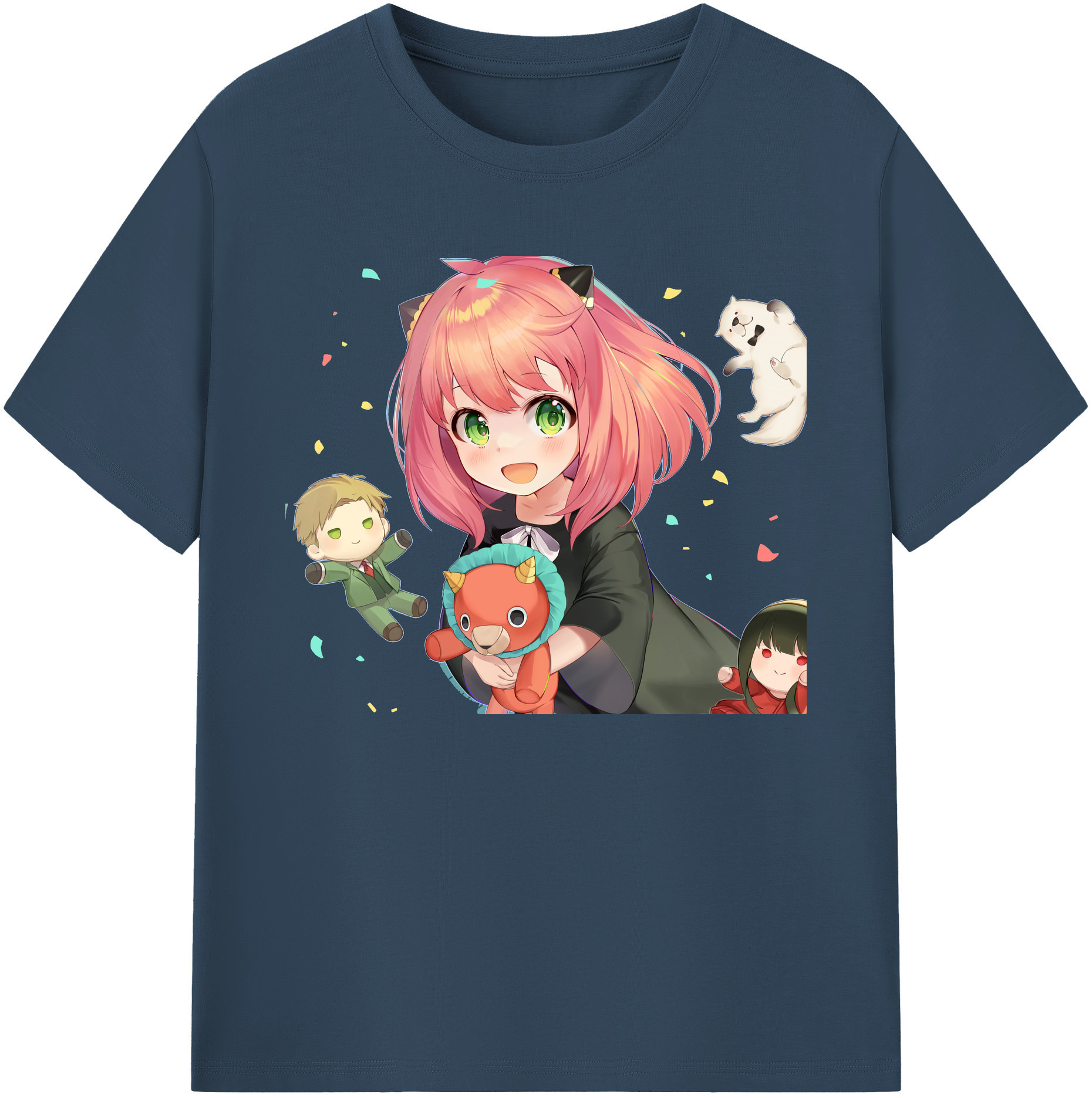 （画像用） SPY×FAMILY间谍家家酒 綿100％ メンズ半袖Tシャツ｜肌触りやわらか＆通気性