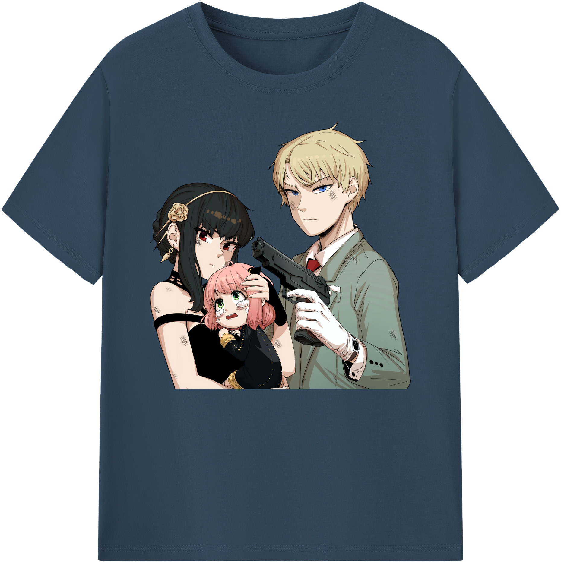 （画像用） SPY×FAMILY间谍家家酒 綿100％ メンズ半袖Tシャツ｜肌触りやわらか＆通気性