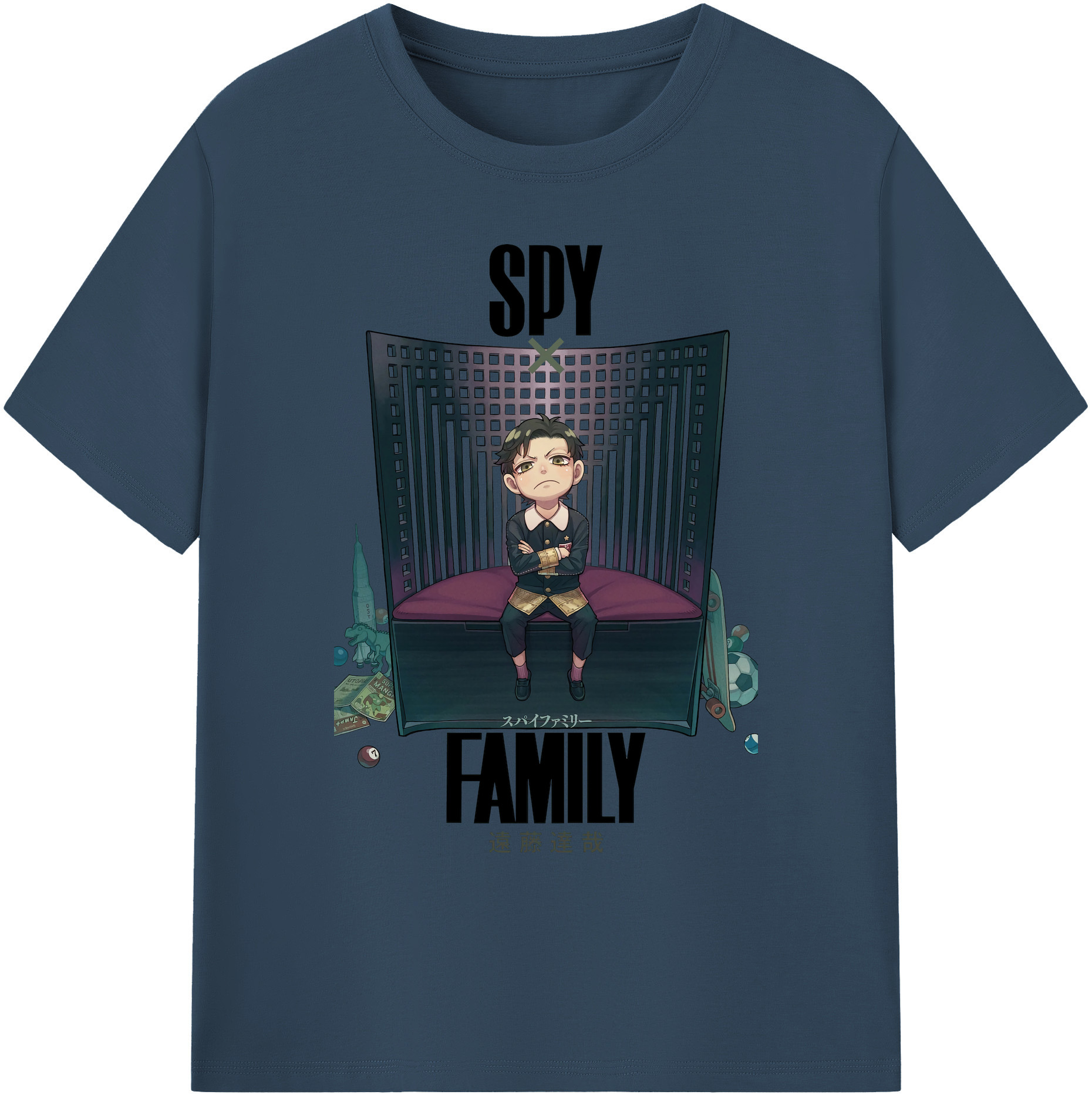 （画像用） SPY×FAMILY间谍家家酒 綿100％ メンズ半袖Tシャツ｜肌触りやわらか＆通気性