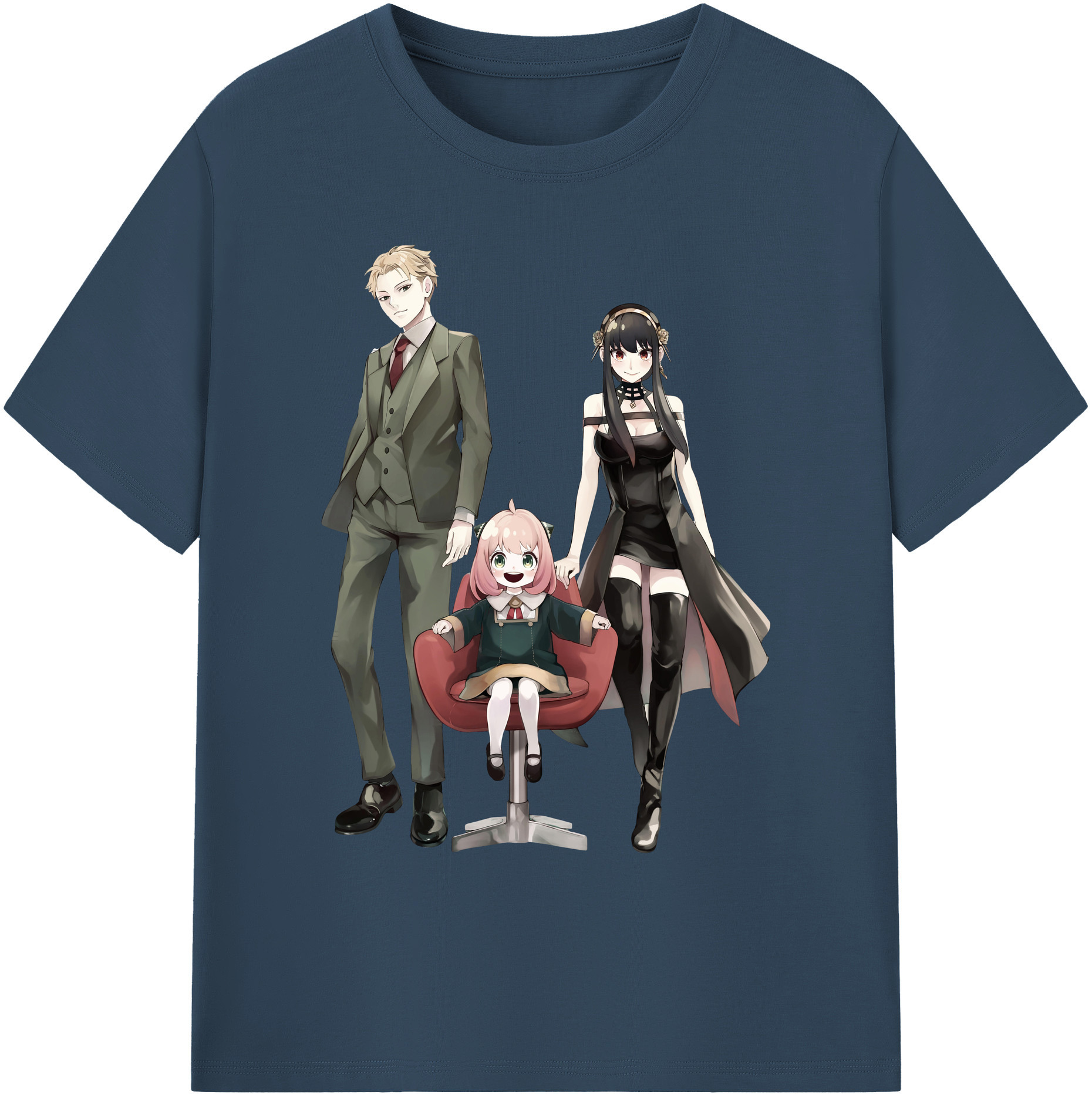 （画像用） SPY×FAMILY间谍家家酒 綿100％ メンズ半袖Tシャツ｜肌触りやわらか＆通気性