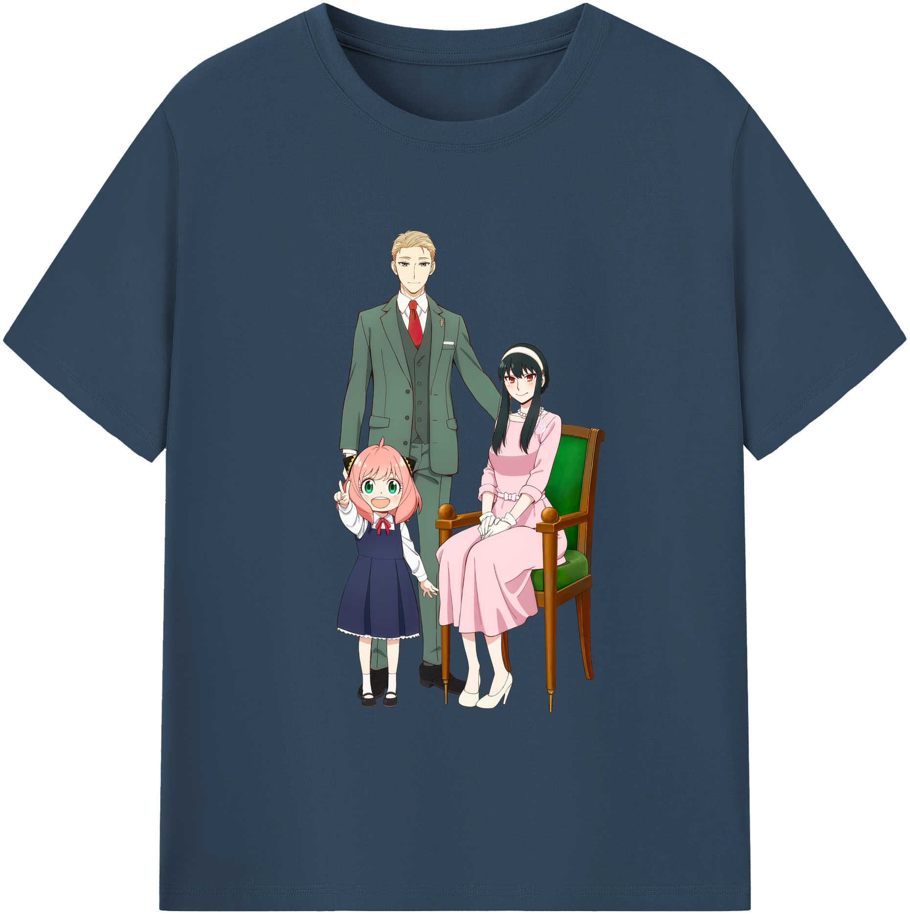 （画像用） SPY×FAMILY间谍家家酒 綿100％ メンズ半袖Tシャツ｜肌触りやわらか＆通気性