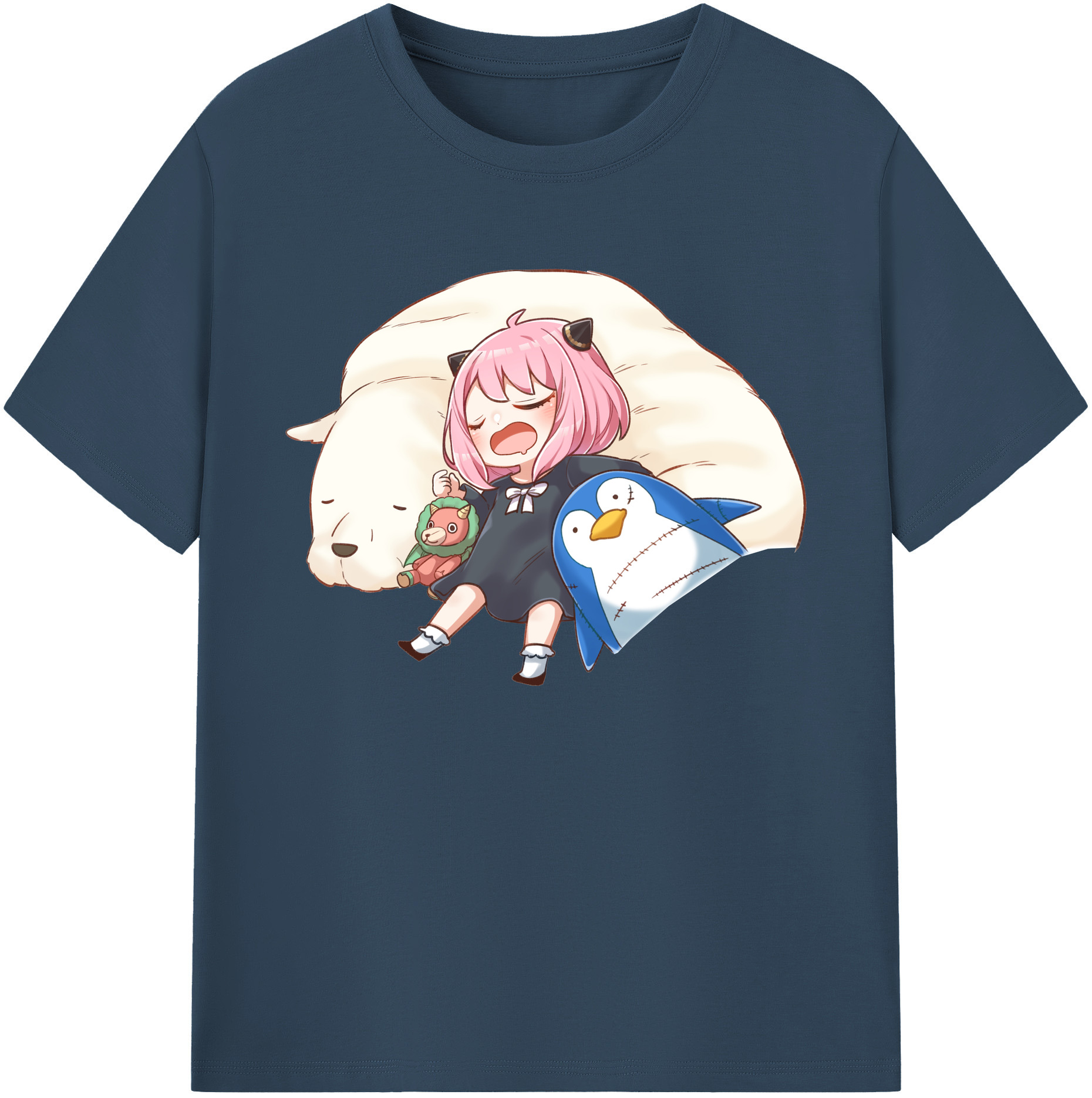 （画像用） SPY×FAMILY间谍家家酒 綿100％ メンズ半袖Tシャツ｜肌触りやわらか＆通気性