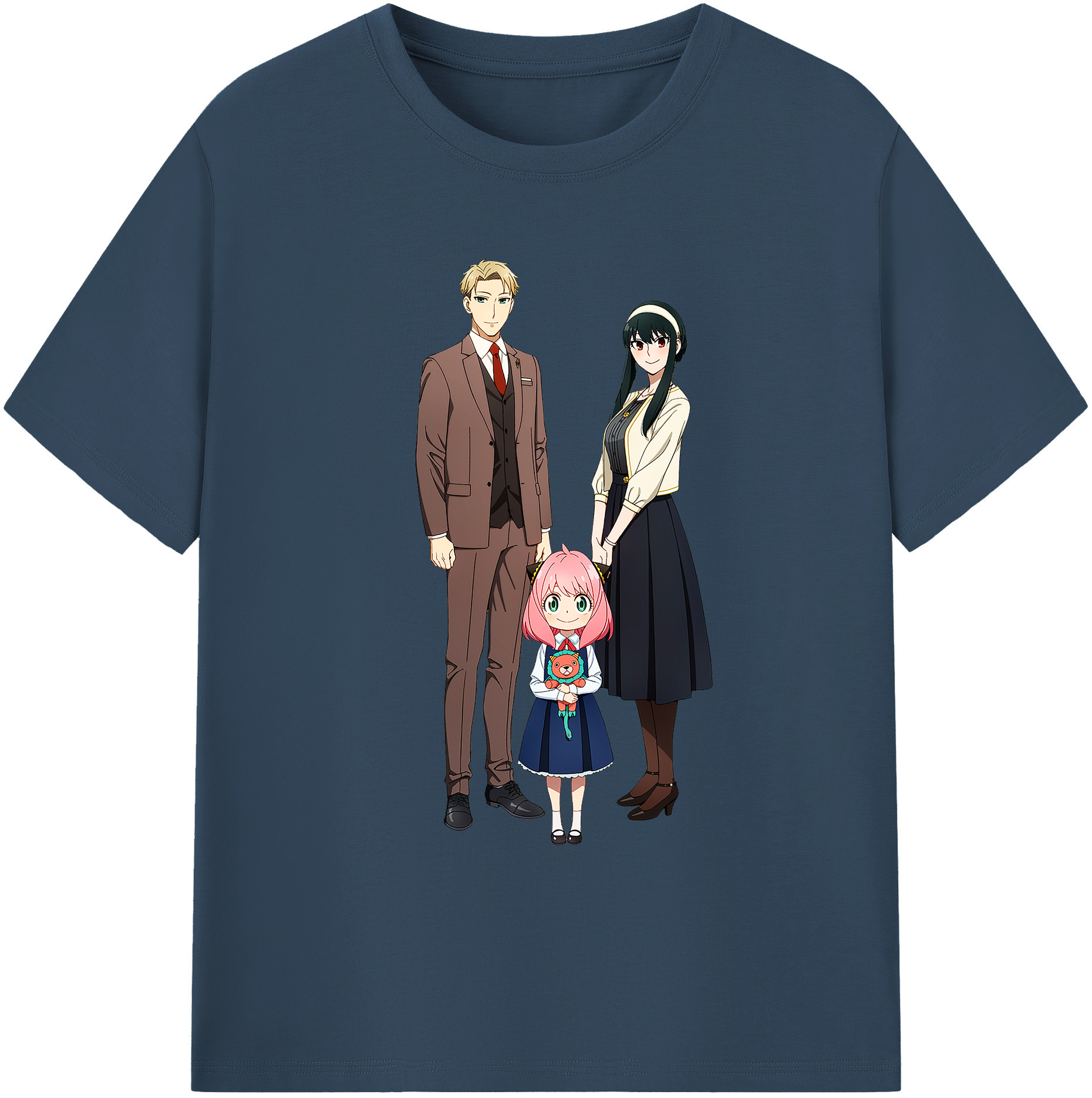 （画像用） SPY×FAMILY间谍家家酒 綿100％ メンズ半袖Tシャツ｜肌触りやわらか＆通気性