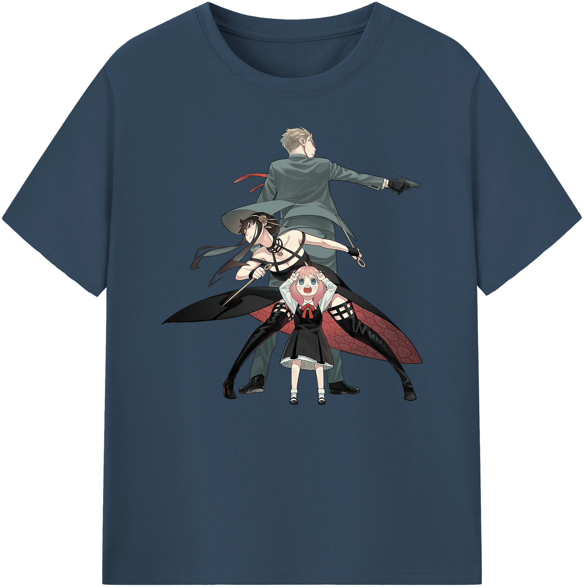 （画像用） SPY×FAMILY间谍家家酒 綿100％ メンズ半袖Tシャツ｜肌触りやわらか＆通気性