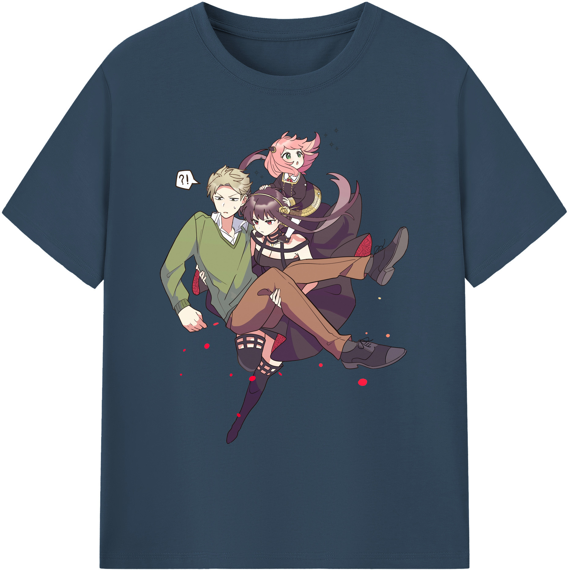 （画像用） SPY×FAMILY间谍家家酒 綿100％ メンズ半袖Tシャツ｜肌触りやわらか＆通気性