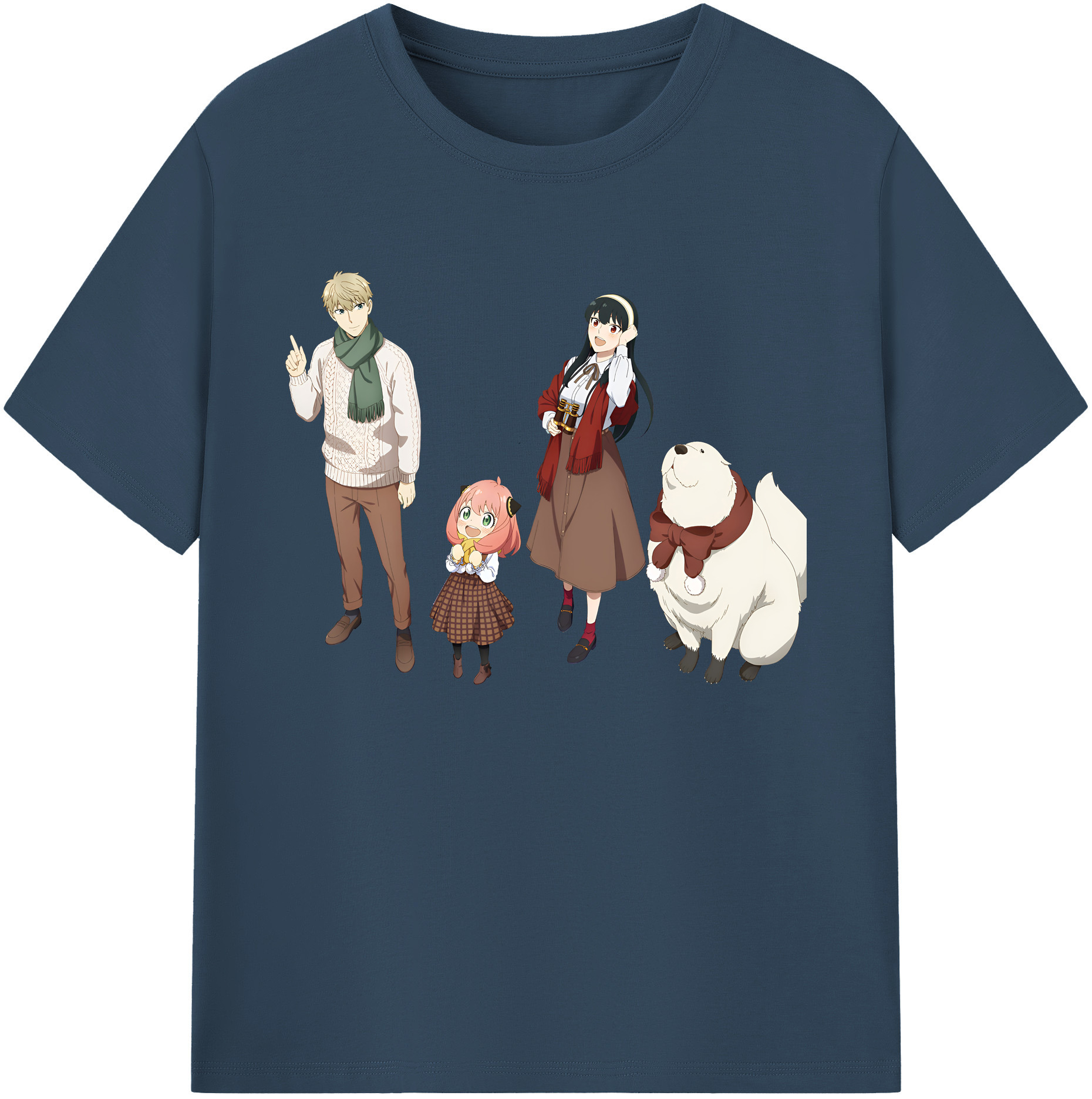 （画像用） SPY×FAMILY间谍家家酒 綿100％ メンズ半袖Tシャツ｜肌触りやわらか＆通気性