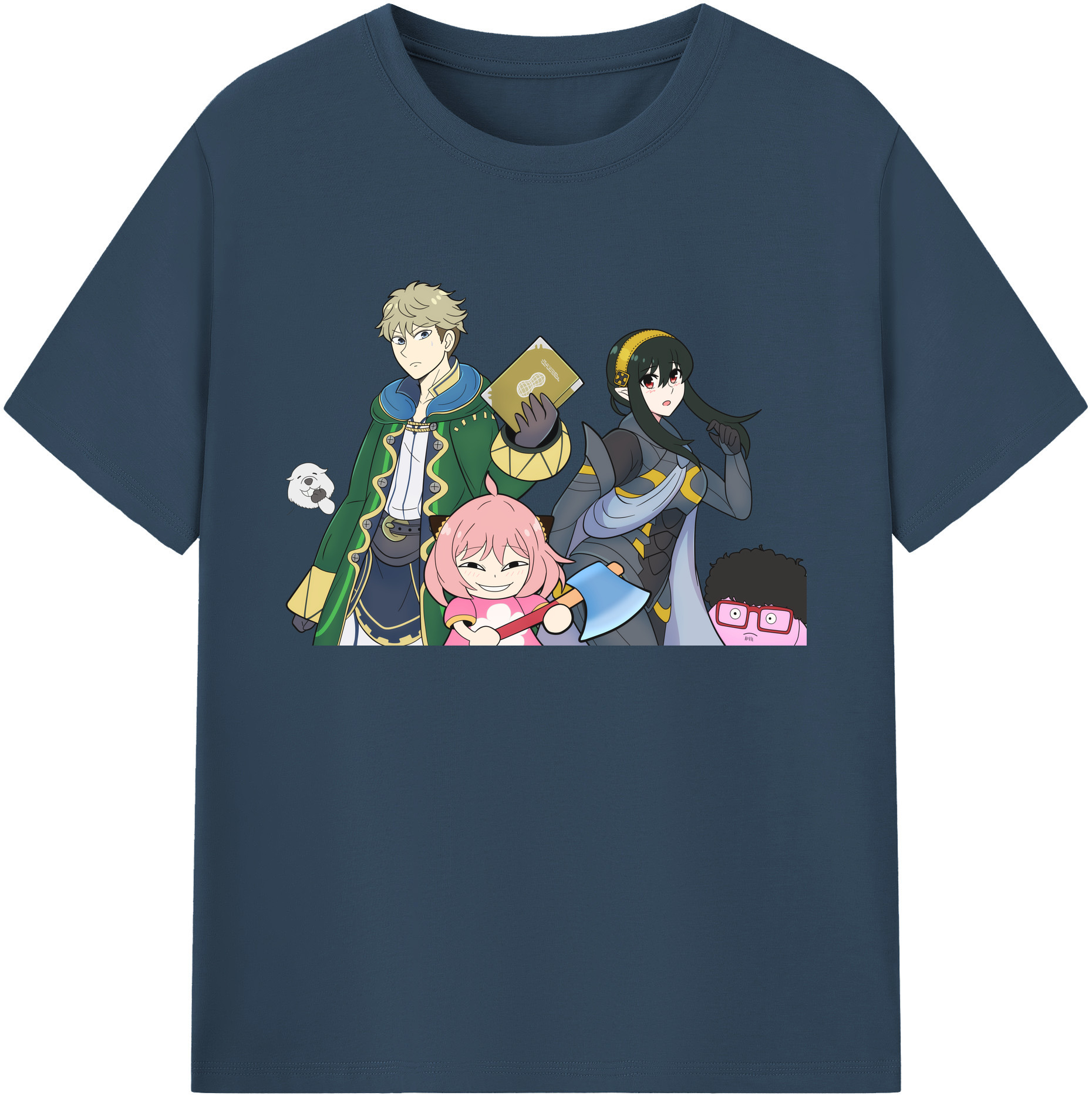 （画像用） SPY×FAMILY间谍家家酒 綿100％ メンズ半袖Tシャツ｜肌触りやわらか＆通気性
