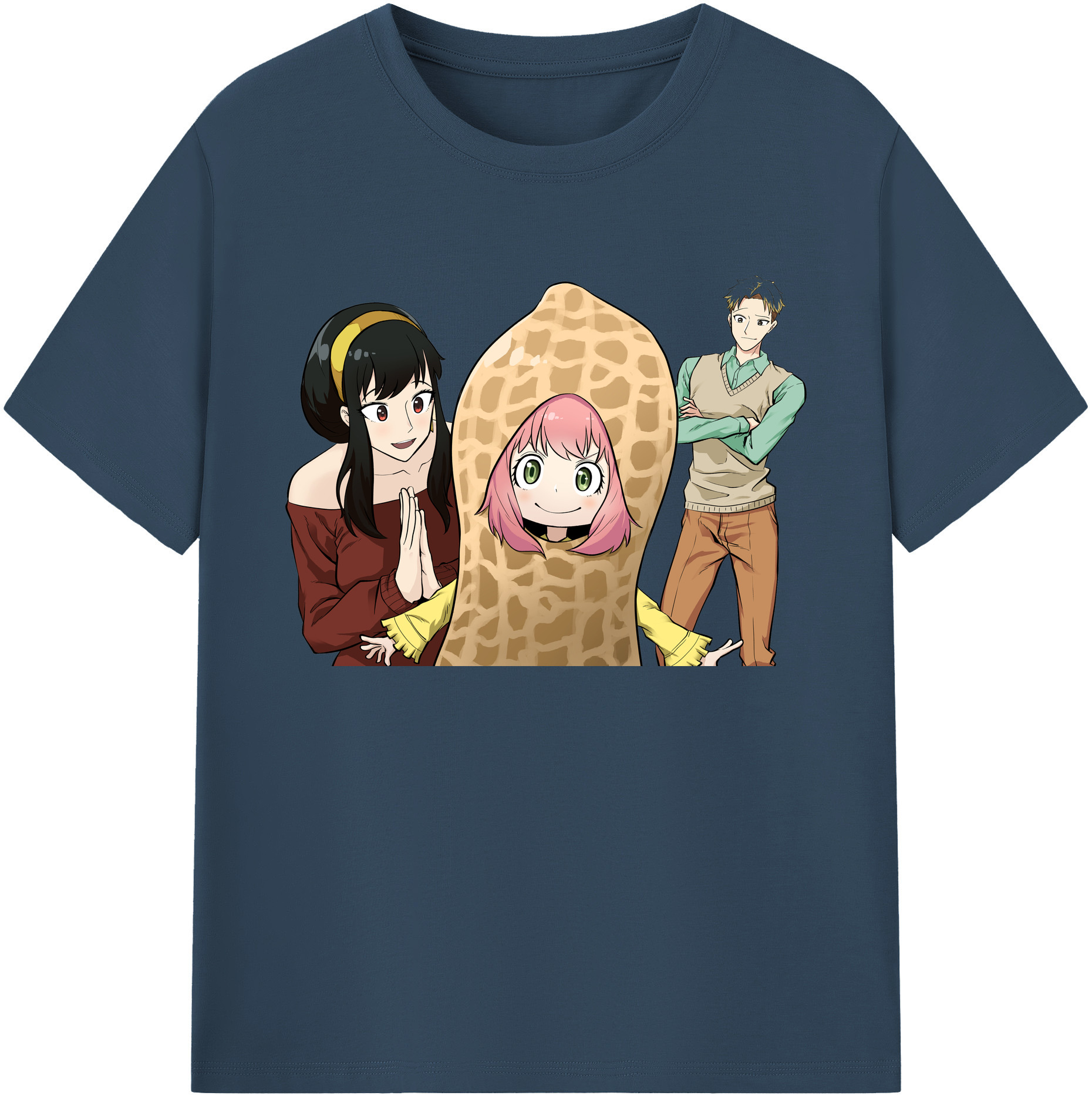 （画像用） SPY×FAMILY间谍家家酒 綿100％ メンズ半袖Tシャツ｜肌触りやわらか＆通気性