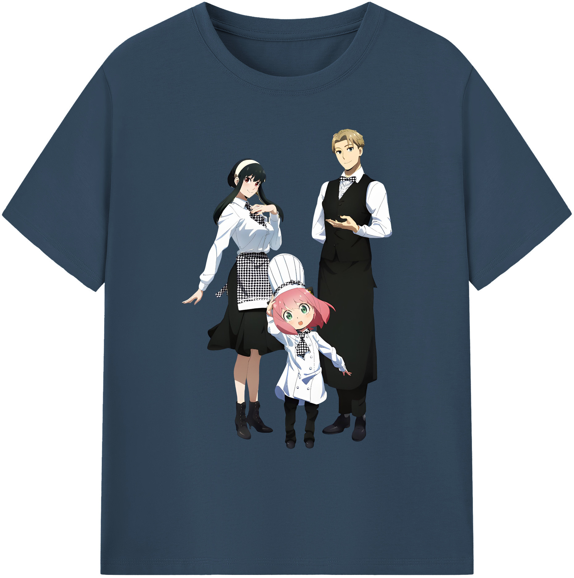 （画像用） SPY×FAMILY间谍家家酒 綿100％ メンズ半袖Tシャツ｜肌触りやわらか＆通気性