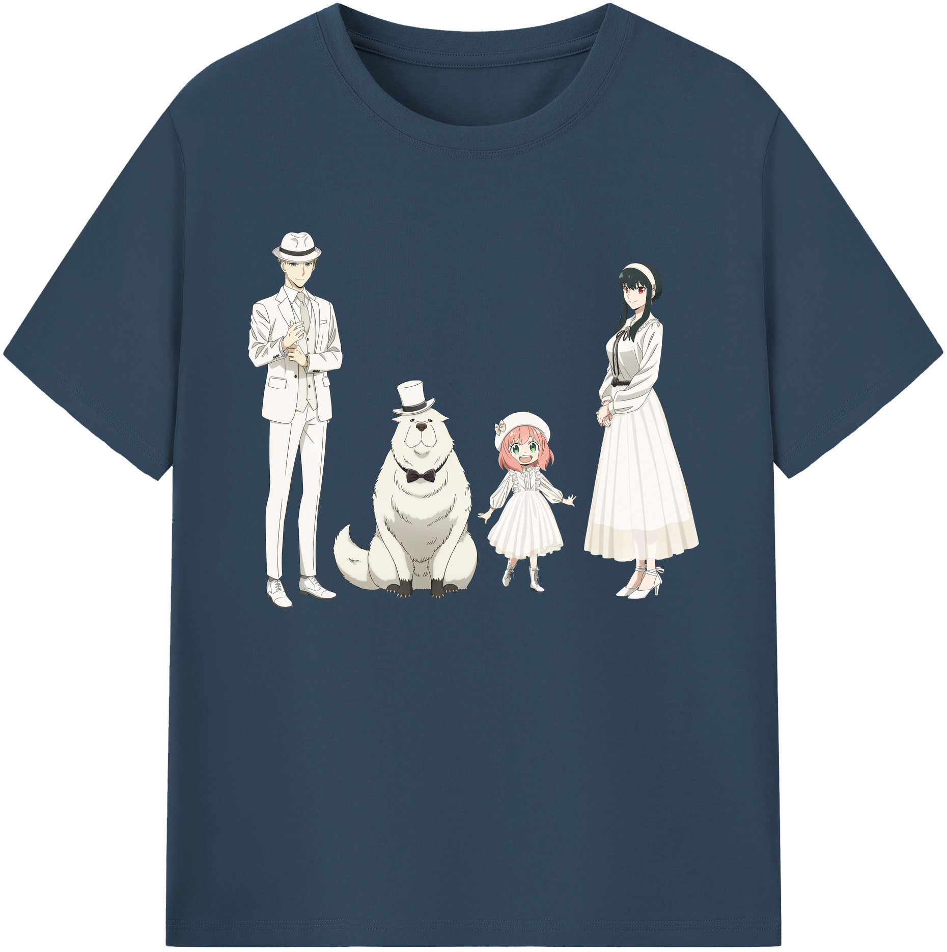 （画像用） SPY×FAMILY间谍家家酒 綿100％ メンズ半袖Tシャツ｜肌触りやわらか＆通気性