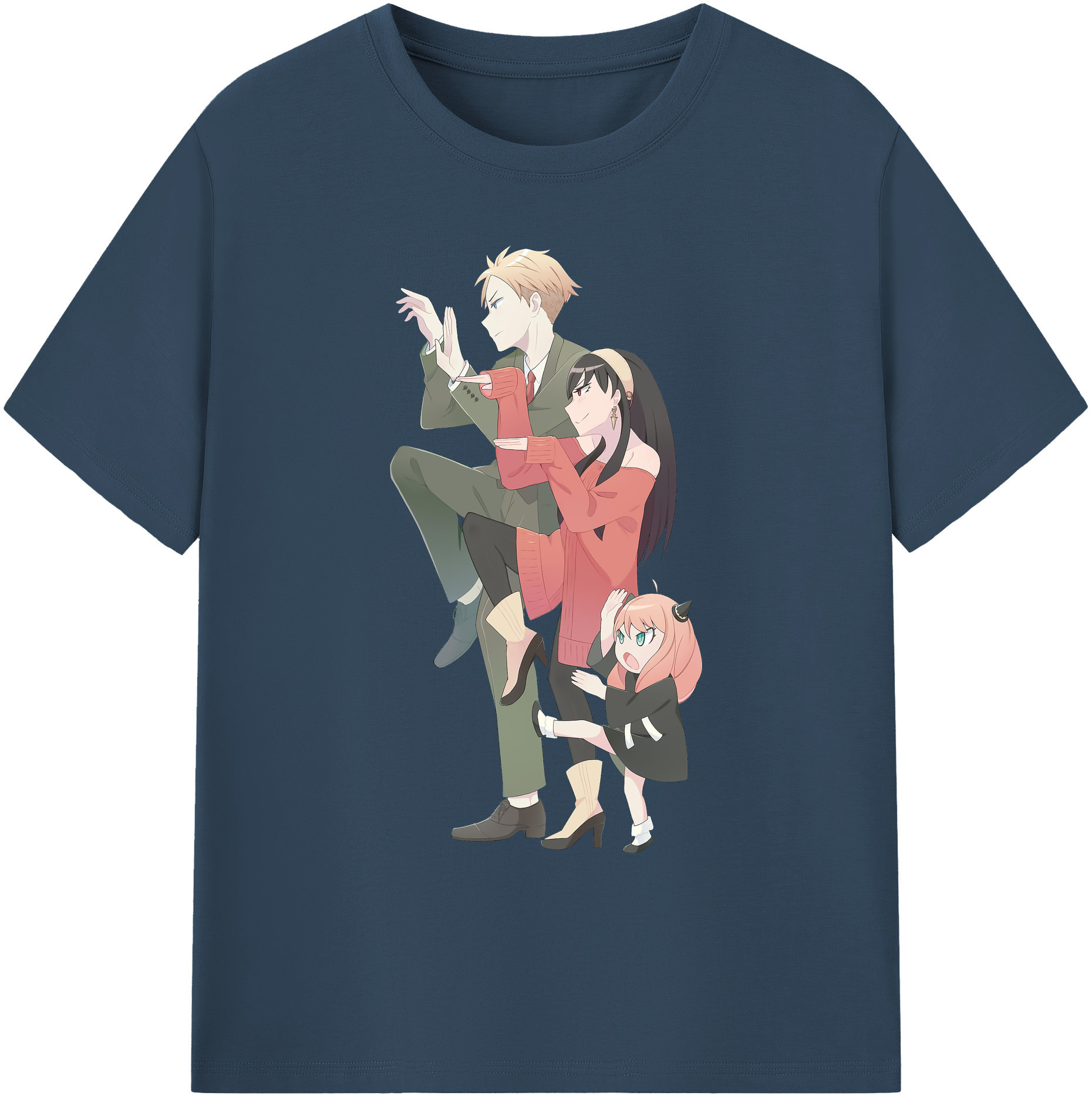 （画像用） SPY×FAMILY间谍家家酒 綿100％ メンズ半袖Tシャツ｜肌触りやわらか＆通気性