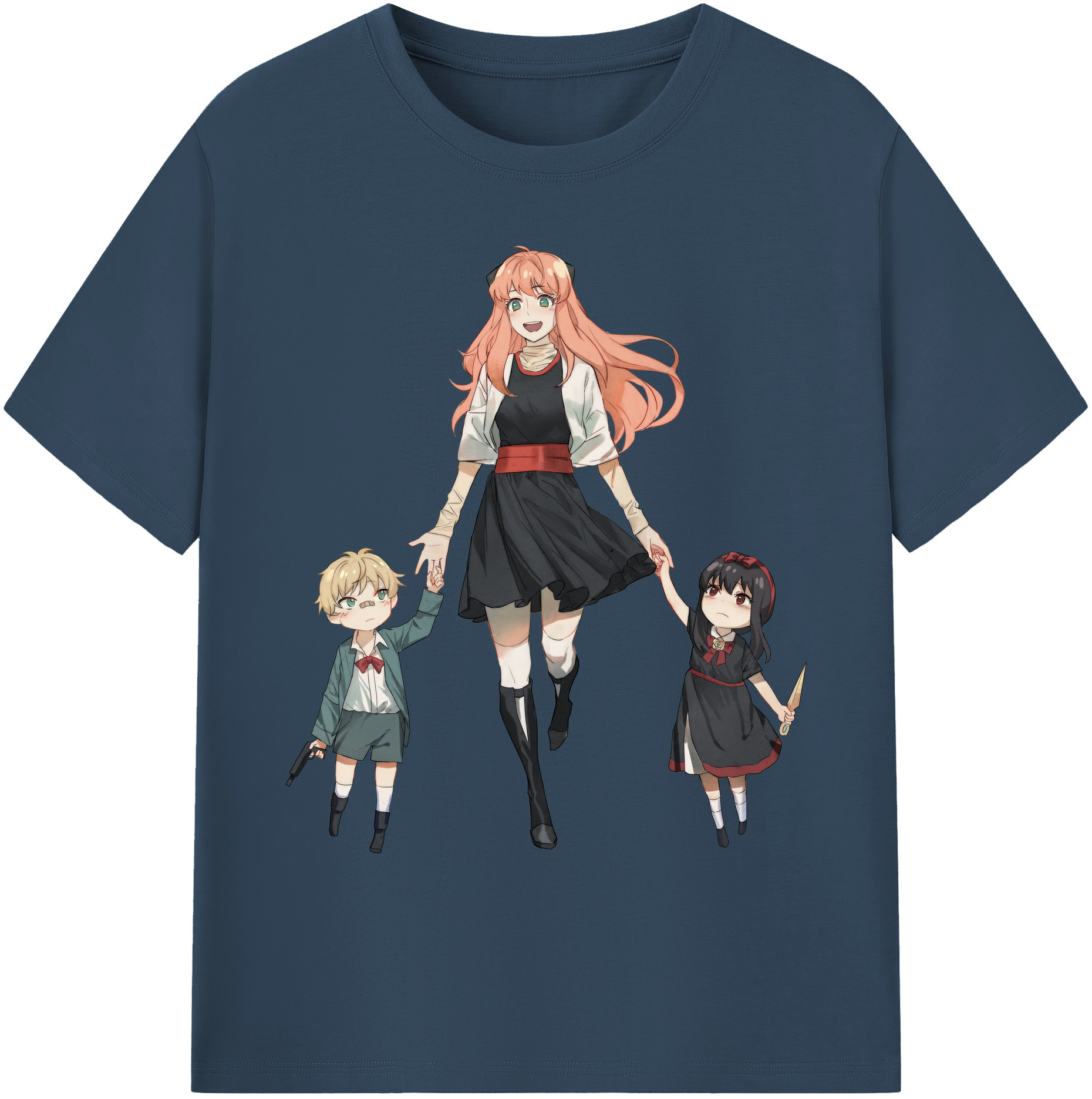 （画像用） SPY×FAMILY间谍家家酒 綿100％ メンズ半袖Tシャツ｜肌触りやわらか＆通気性