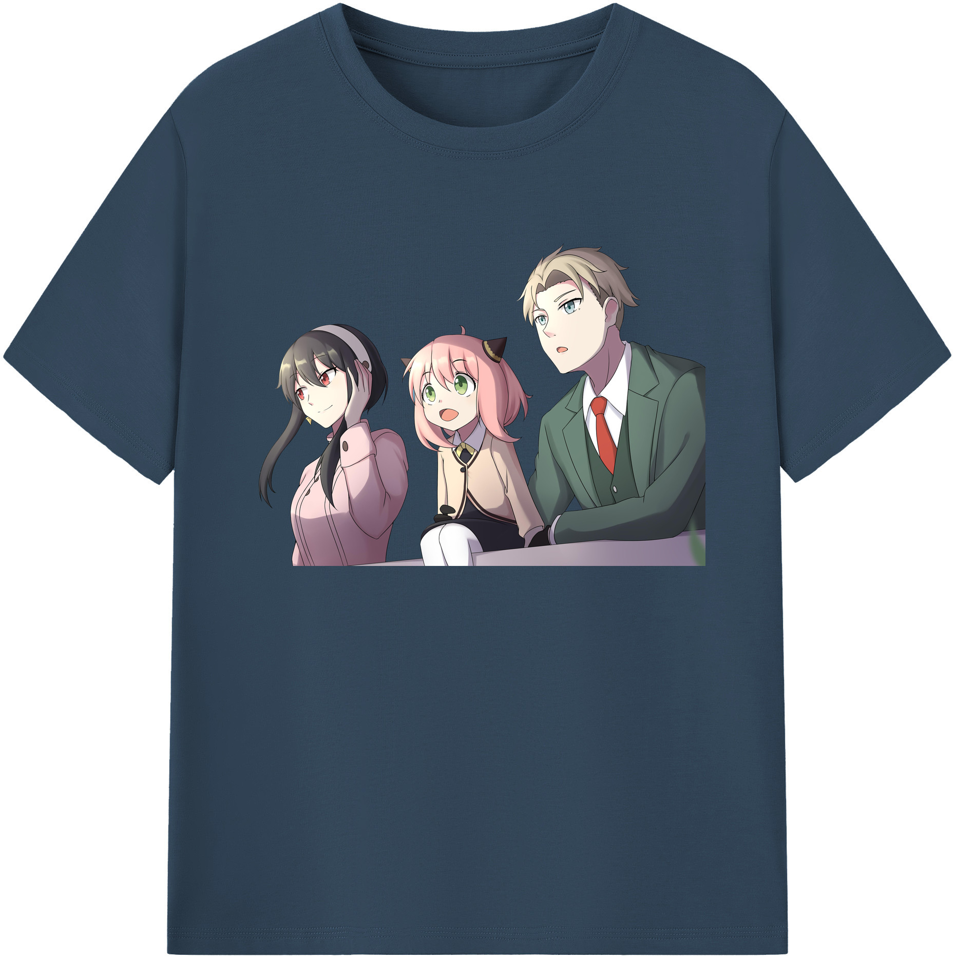 （画像用） SPY×FAMILY间谍家家酒 綿100％ メンズ半袖Tシャツ｜肌触りやわらか＆通気性
