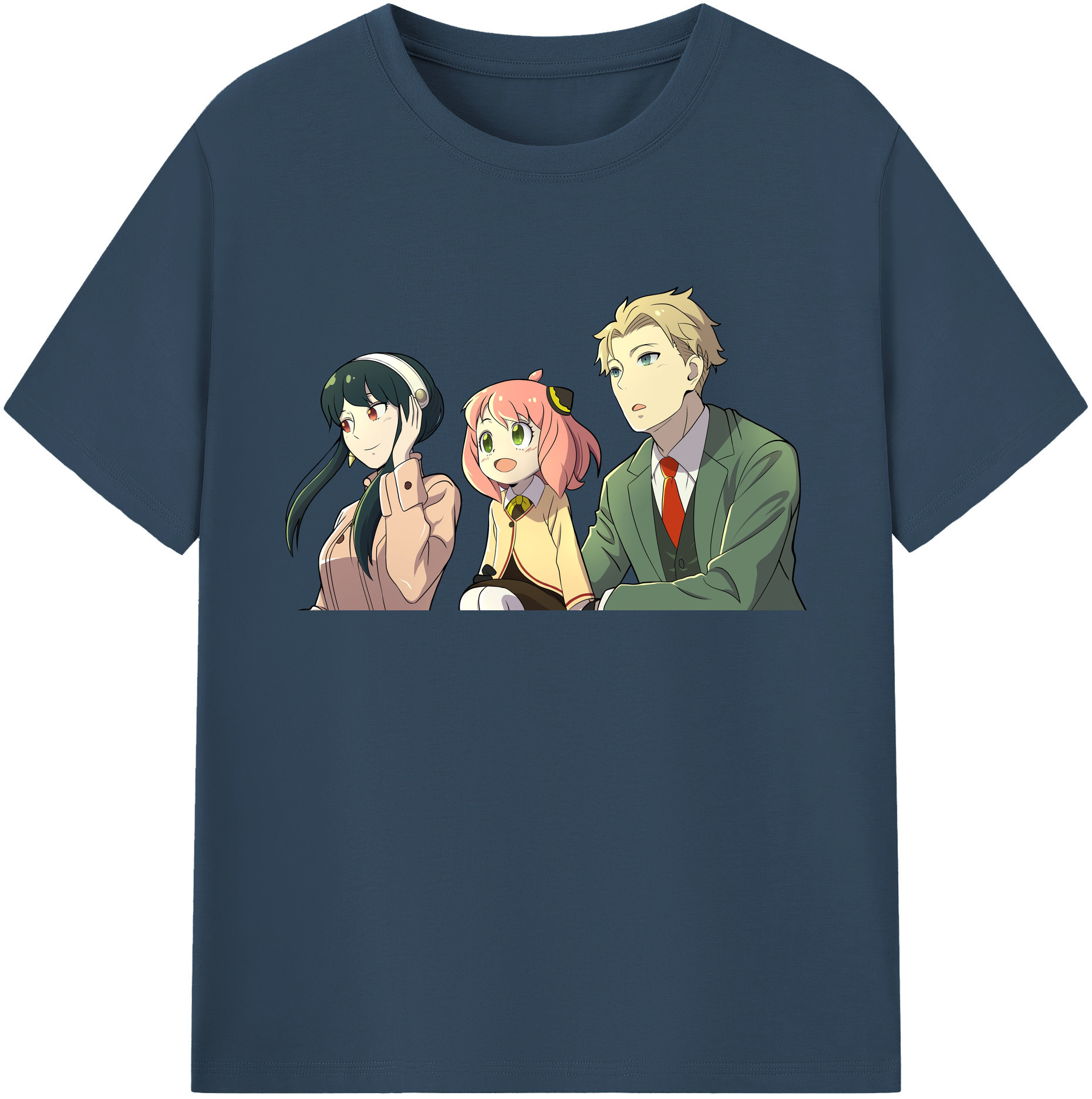 （画像用） SPY×FAMILY间谍家家酒 綿100％ メンズ半袖Tシャツ｜肌触りやわらか＆通気性