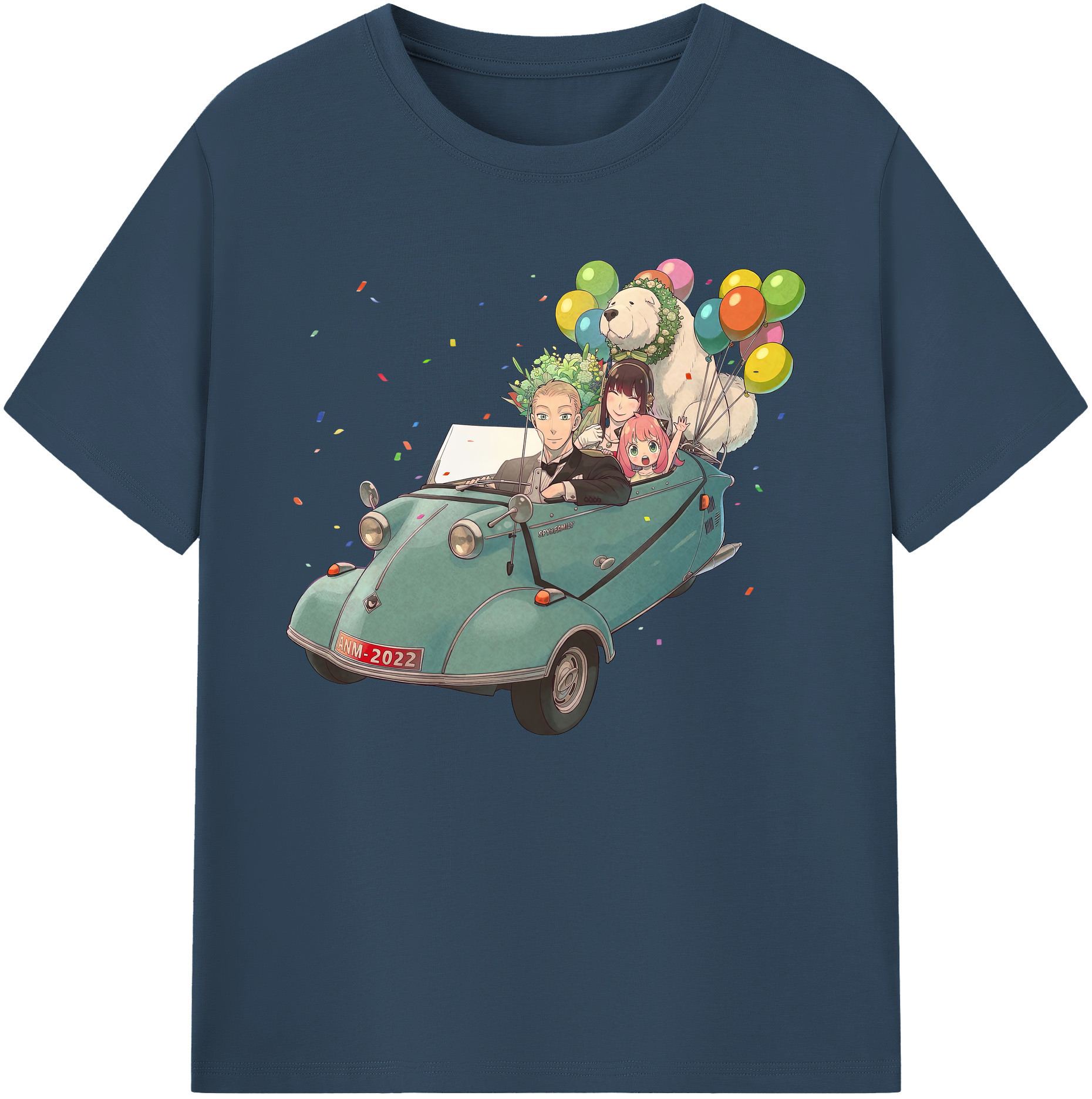 （画像用） SPY×FAMILY间谍家家酒 綿100％ メンズ半袖Tシャツ｜肌触りやわらか＆通気性