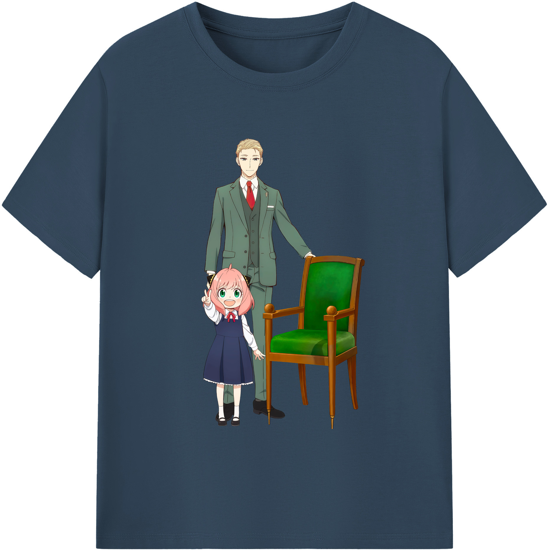（画像用） SPY×FAMILY间谍家家酒 綿100％ メンズ半袖Tシャツ｜肌触りやわらか＆通気性