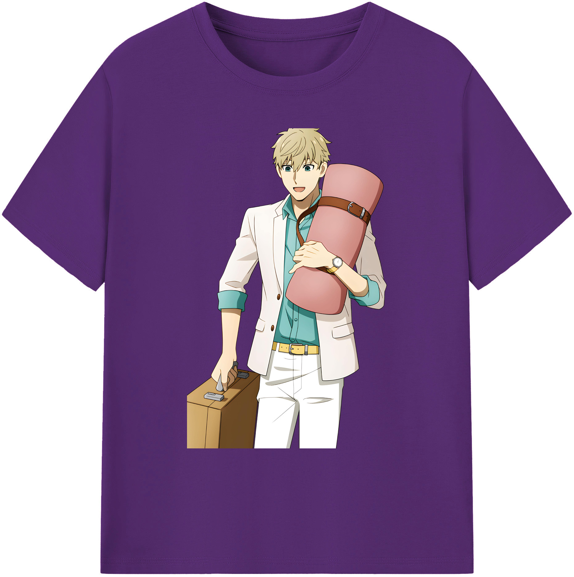 （画像用） SPY×FAMILY间谍家家酒 綿100％ メンズ半袖Tシャツ｜肌触りやわらか＆通気性