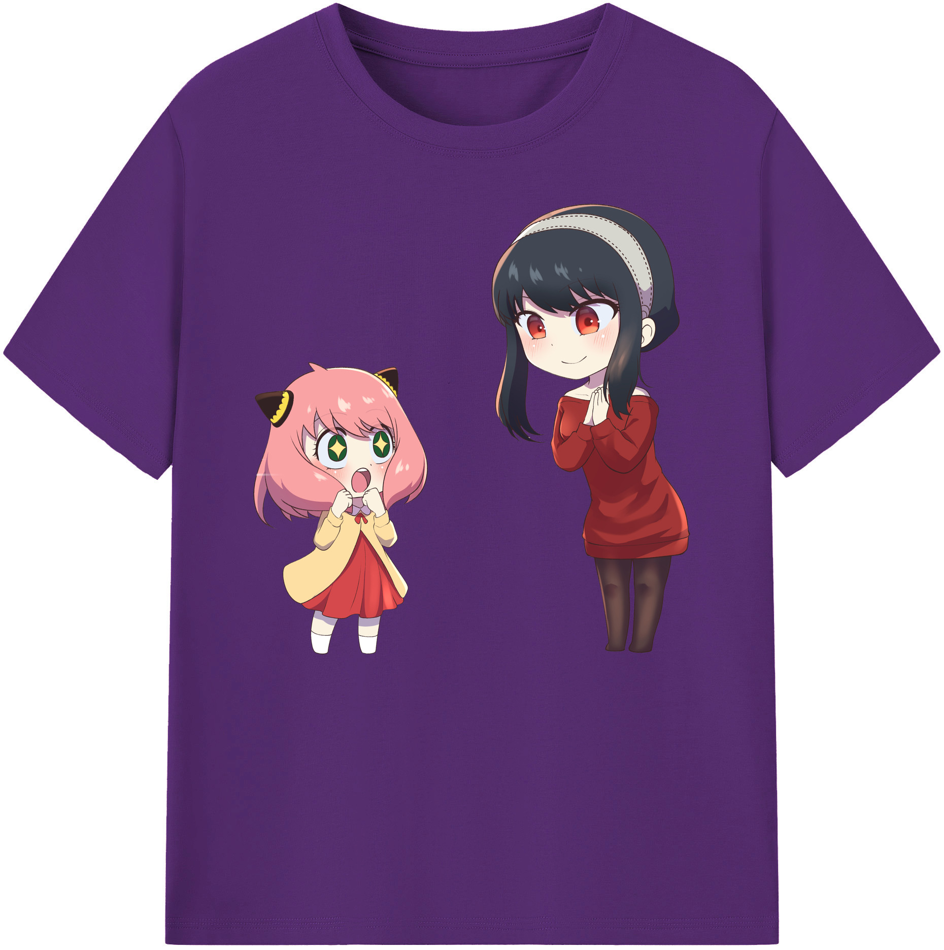 （画像用） SPY×FAMILY间谍家家酒 綿100％ メンズ半袖Tシャツ｜肌触りやわらか＆通気性