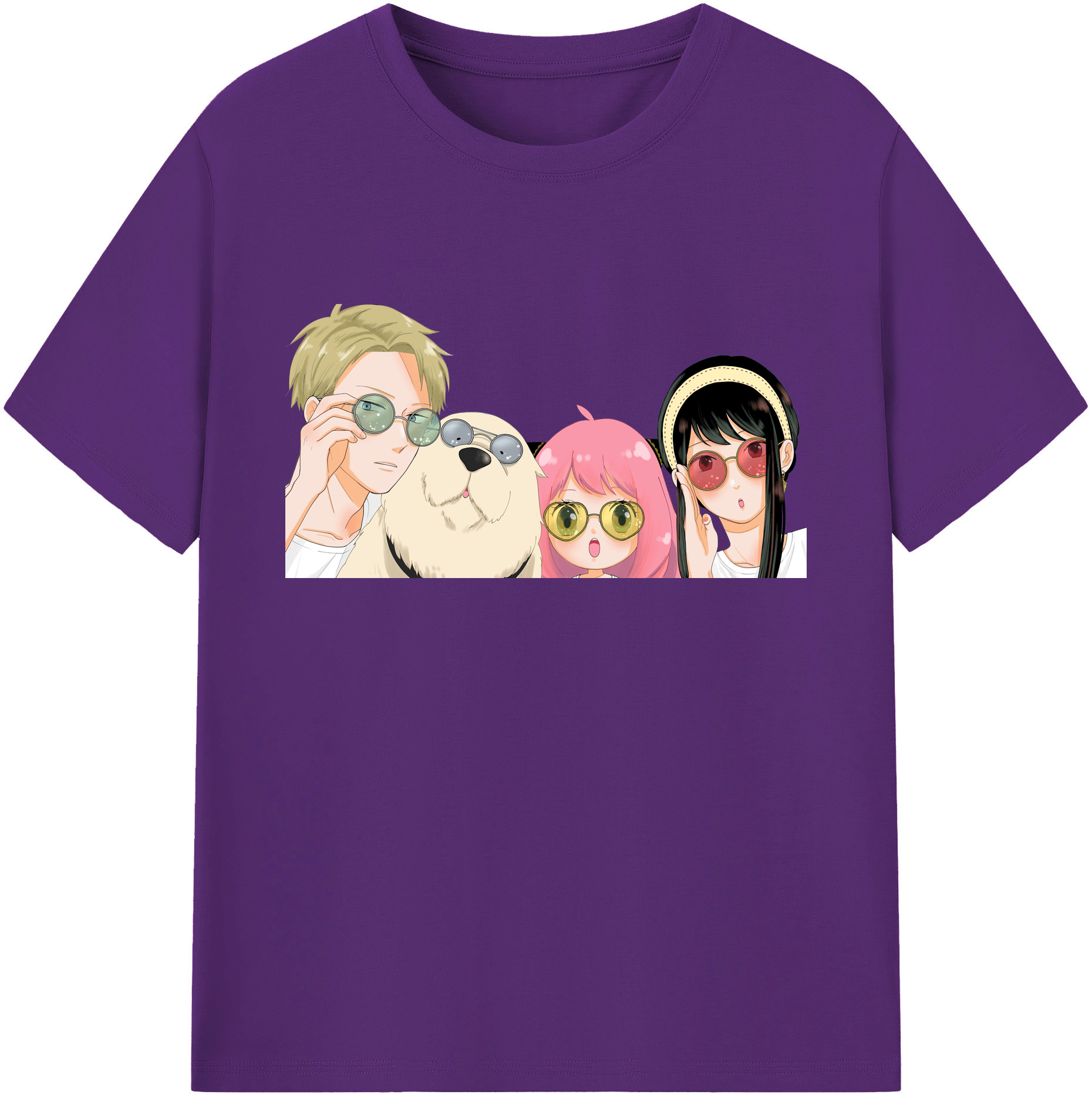 （画像用） SPY×FAMILY间谍家家酒 綿100％ メンズ半袖Tシャツ｜肌触りやわらか＆通気性