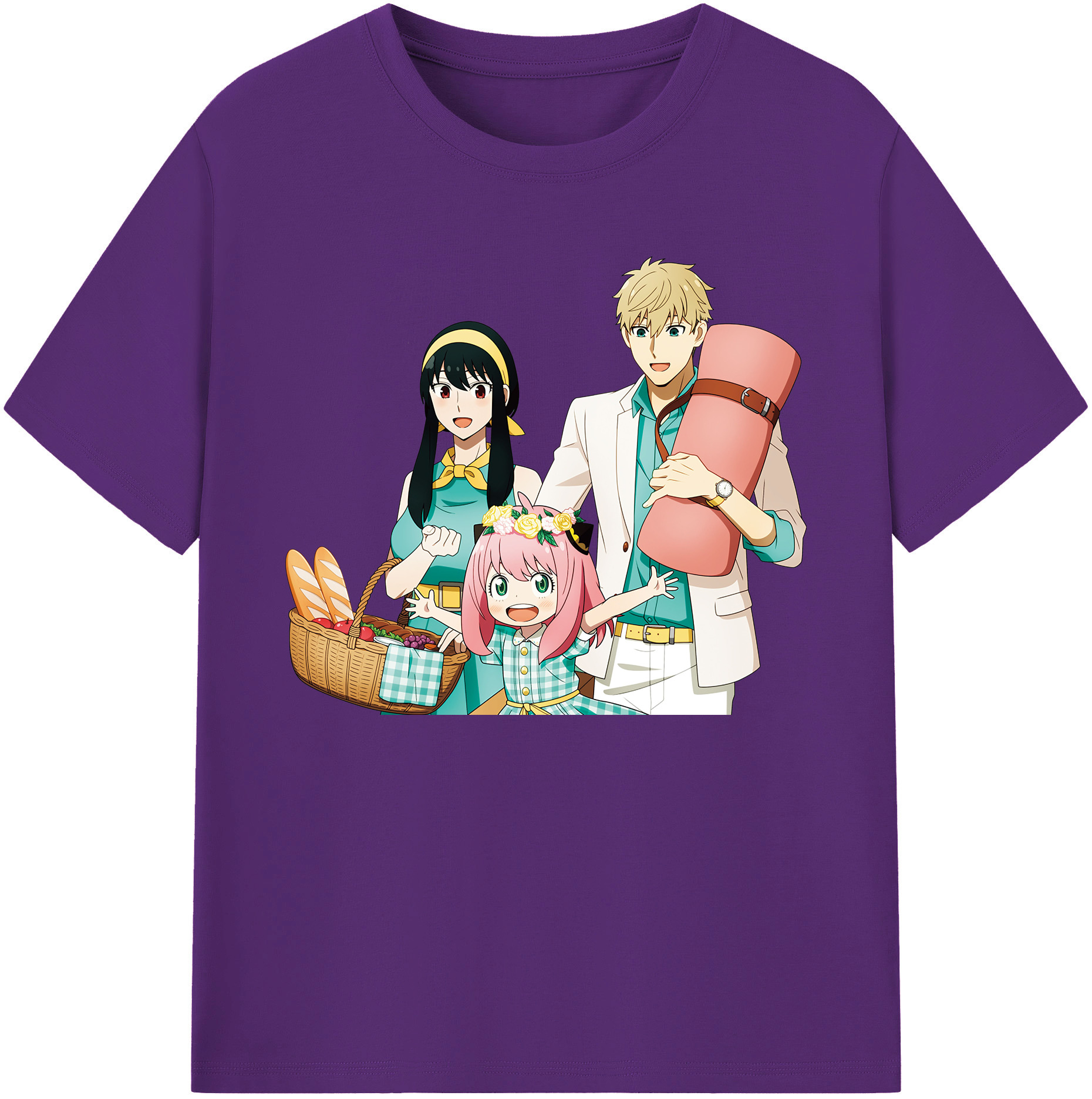 （画像用） SPY×FAMILY间谍家家酒 綿100％ メンズ半袖Tシャツ｜肌触りやわらか＆通気性