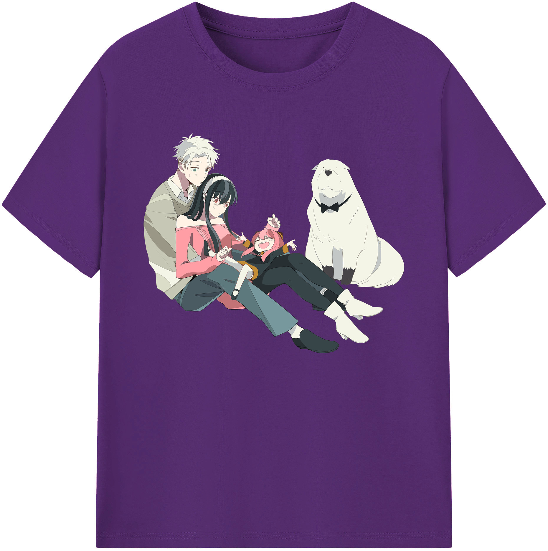 （画像用） SPY×FAMILY间谍家家酒 綿100％ メンズ半袖Tシャツ｜肌触りやわらか＆通気性