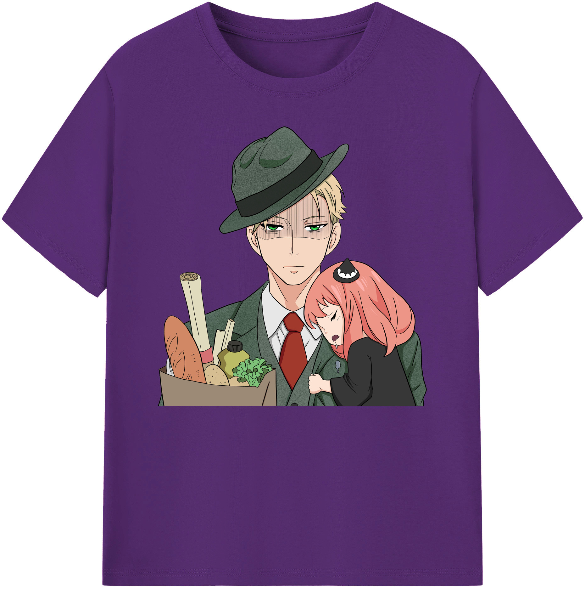 （画像用） SPY×FAMILY间谍家家酒 綿100％ メンズ半袖Tシャツ｜肌触りやわらか＆通気性