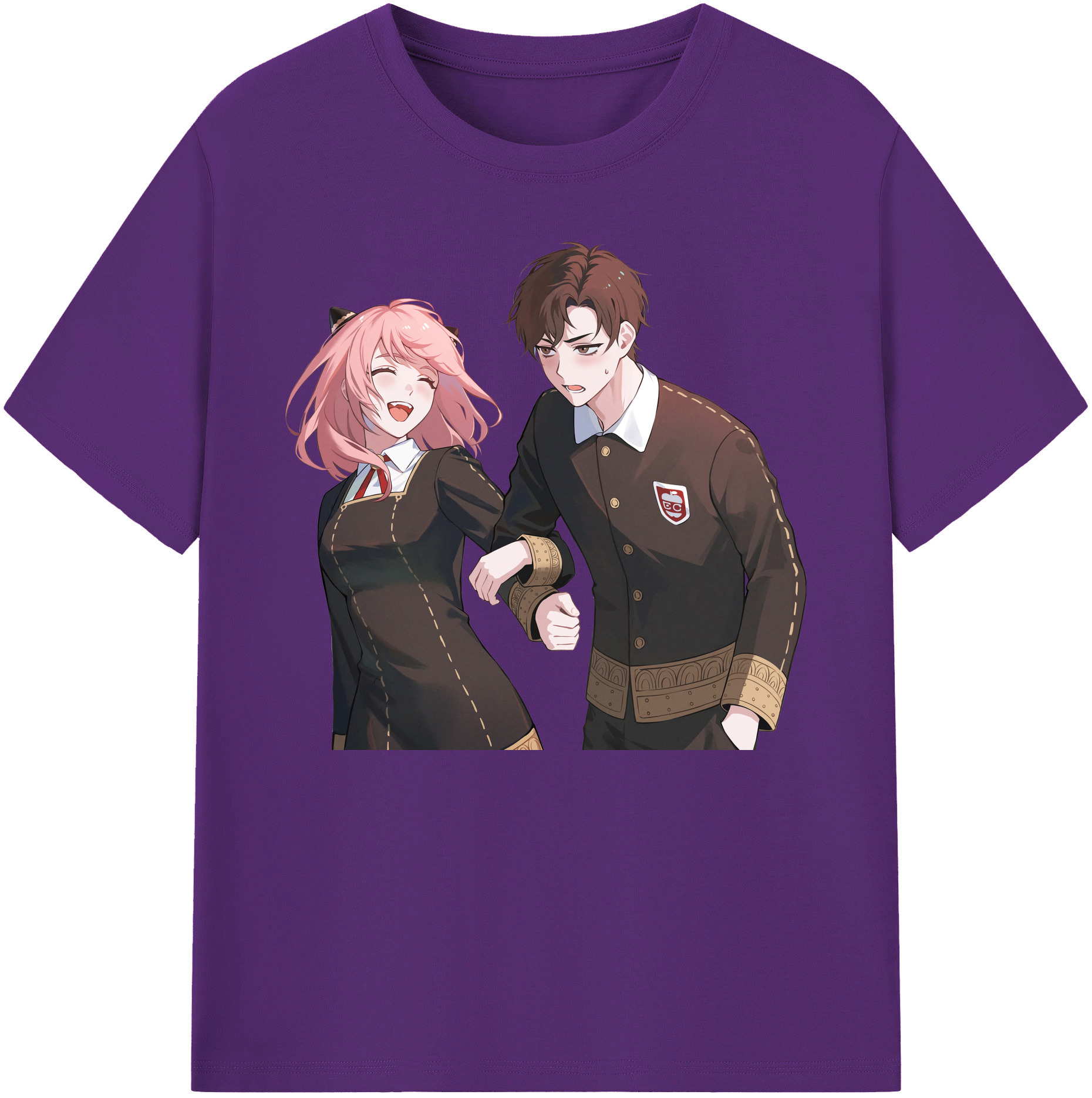 （画像用） SPY×FAMILY间谍家家酒 綿100％ メンズ半袖Tシャツ｜肌触りやわらか＆通気性