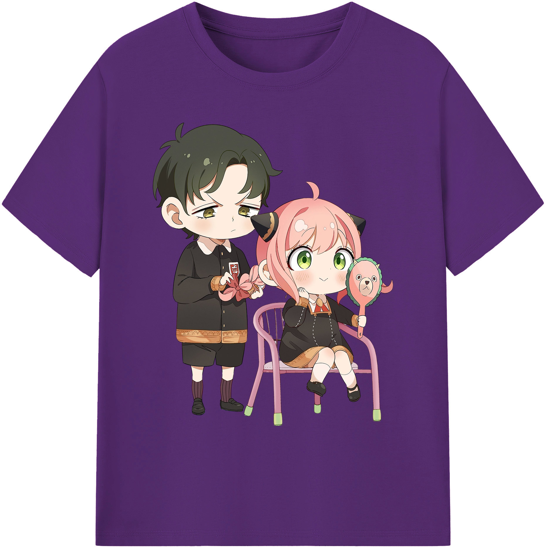 （画像用） SPY×FAMILY间谍家家酒 綿100％ メンズ半袖Tシャツ｜肌触りやわらか＆通気性