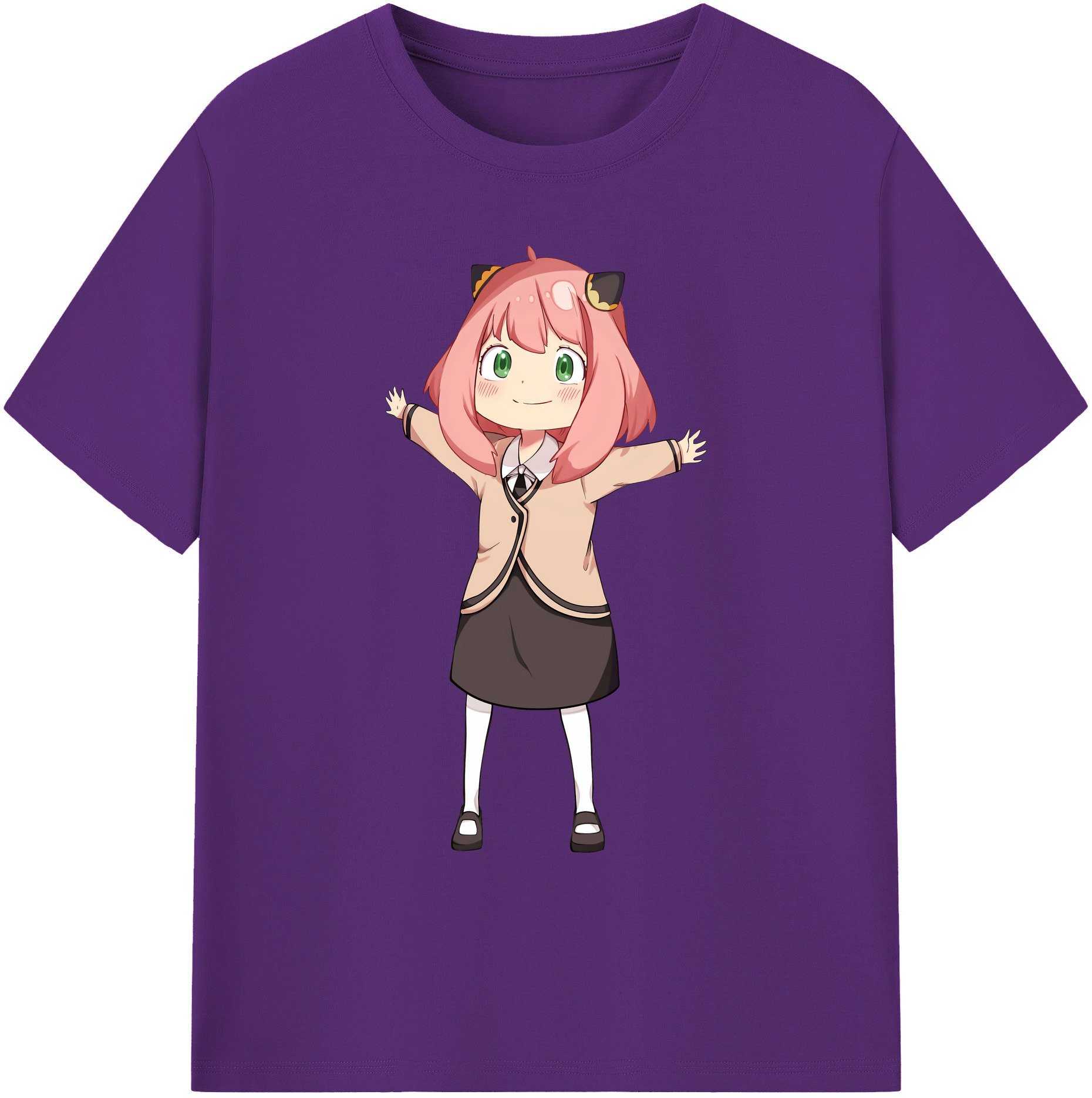 （画像用） SPY×FAMILY间谍家家酒 綿100％ メンズ半袖Tシャツ｜肌触りやわらか＆通気性