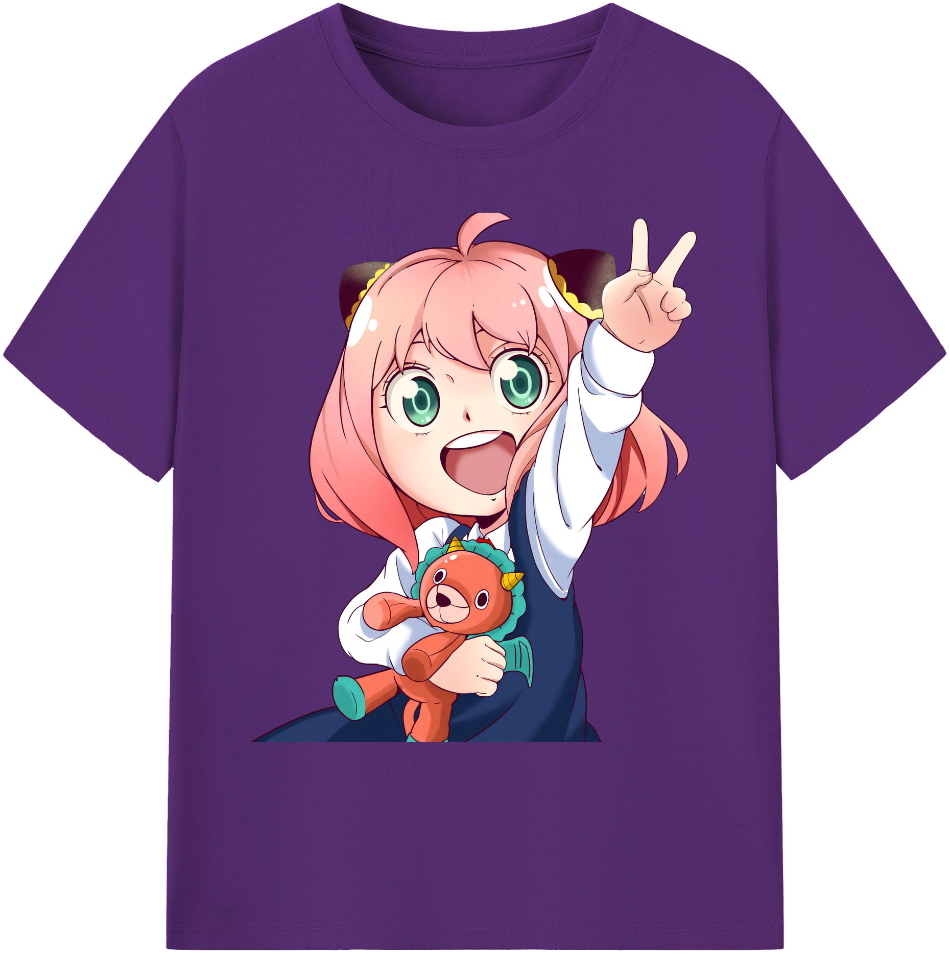 （画像用） SPY×FAMILY间谍家家酒 綿100％ メンズ半袖Tシャツ｜肌触りやわらか＆通気性