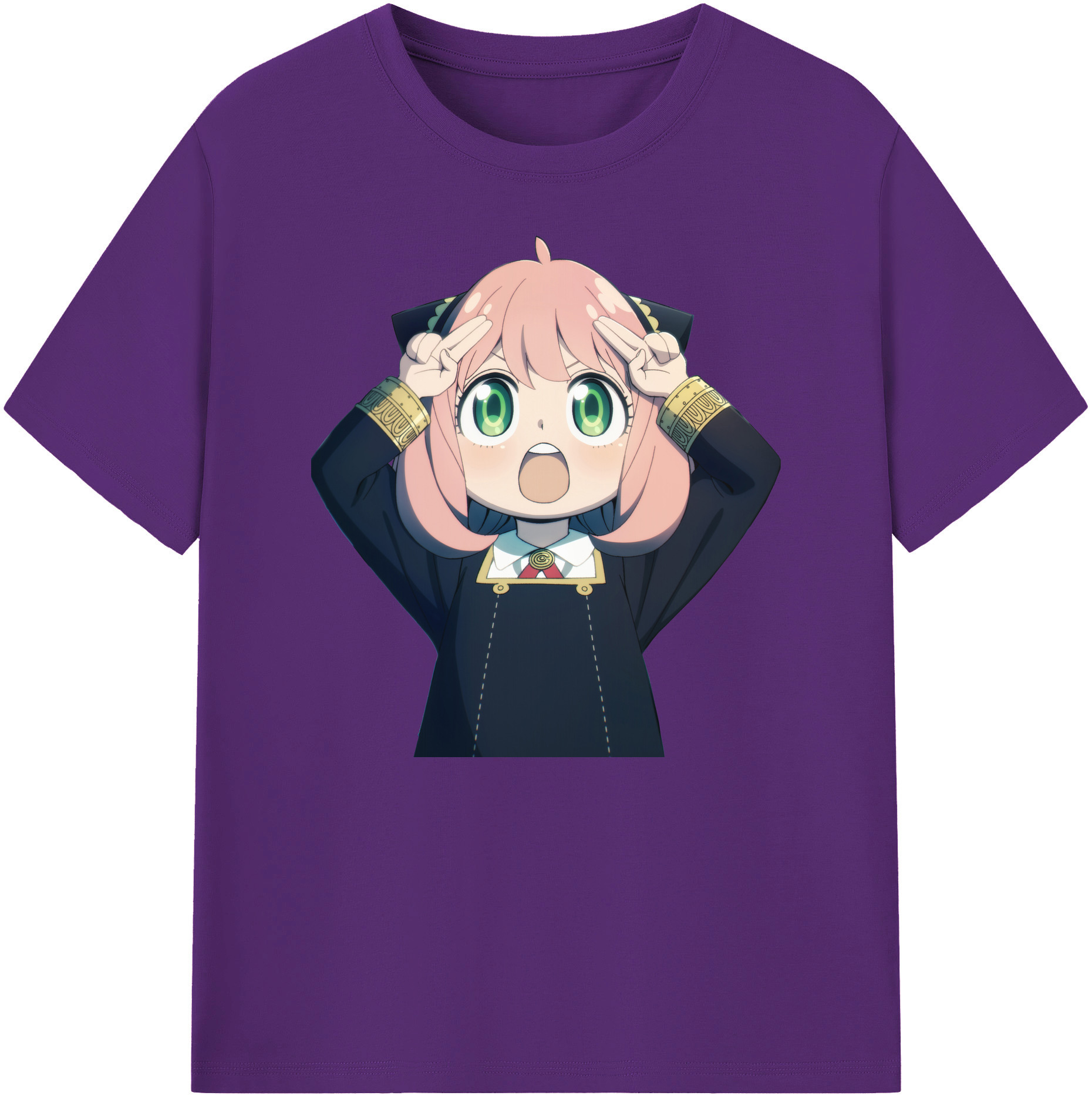 （画像用） SPY×FAMILY间谍家家酒 綿100％ メンズ半袖Tシャツ｜肌触りやわらか＆通気性